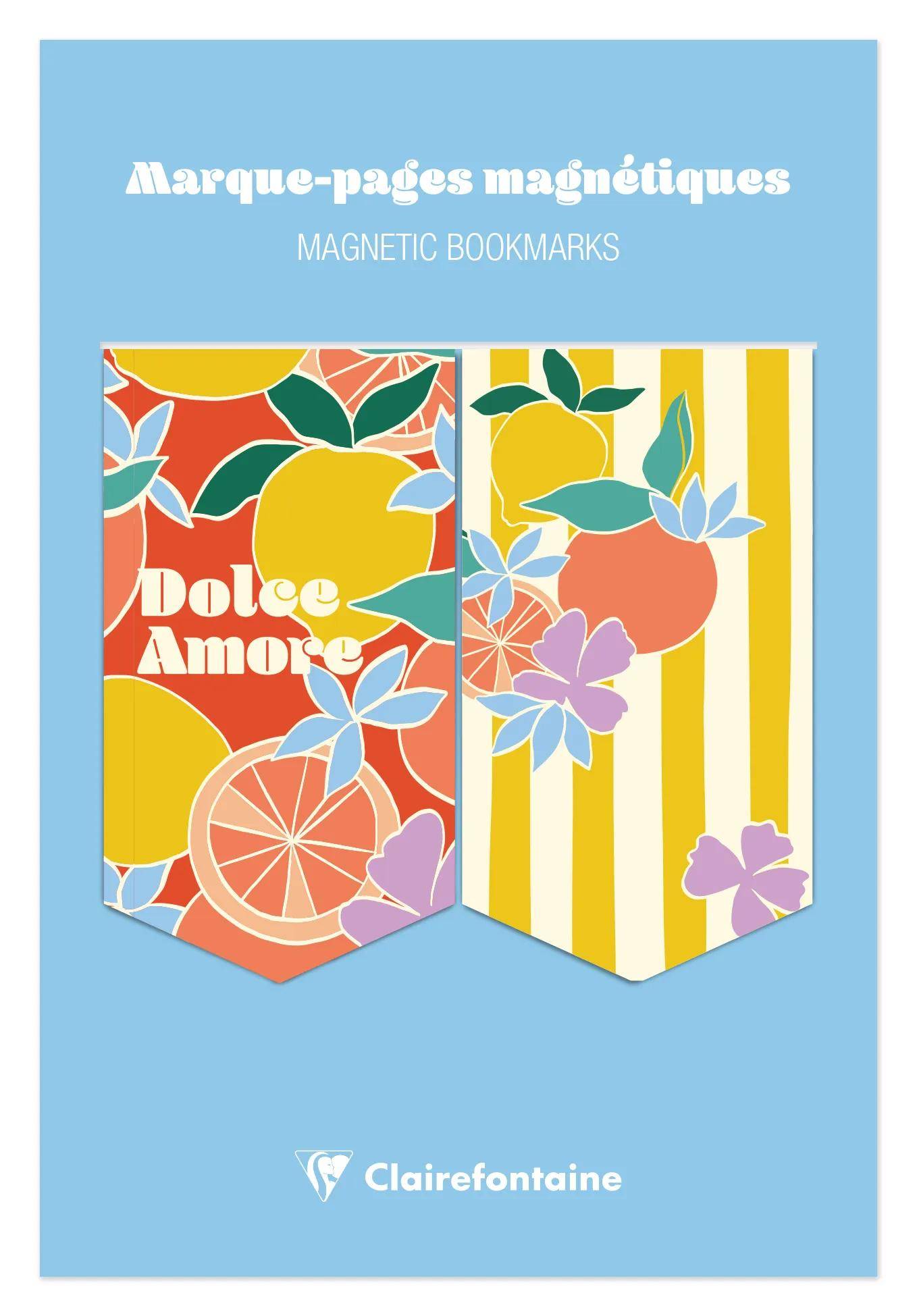 Clairefontaine 10x Dolce Amore, Set 2 Lesezeichen 10,5x15,5cm 116284C