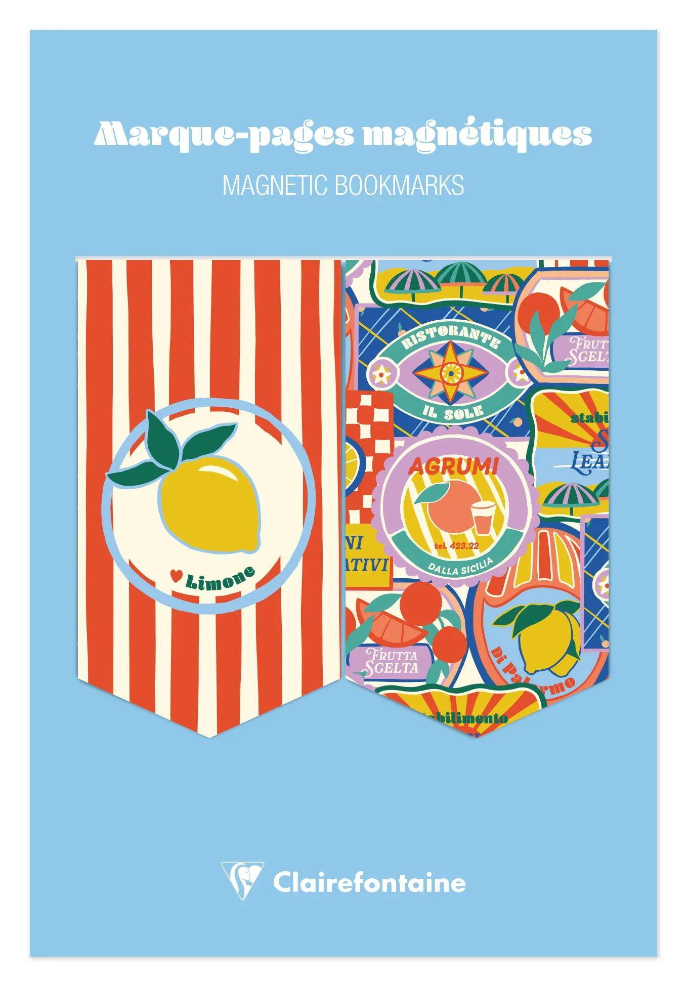 Clairefontaine 10x Dolce Amore, Set 2 Lesezeichen 10,5x15,5cm 116284C