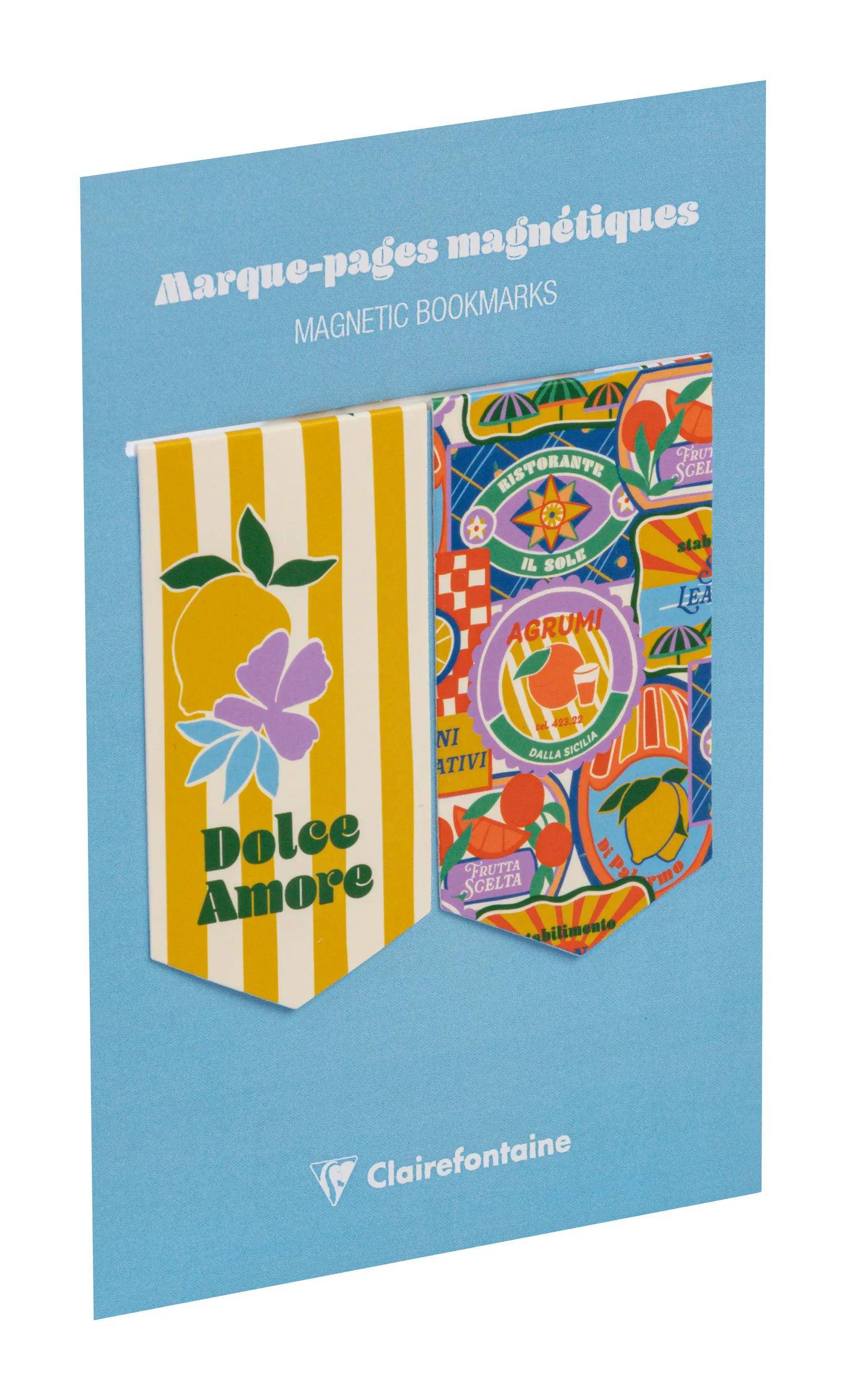 Clairefontaine 10x Dolce Amore, Set 2 Lesezeichen 10,5x15,5cm 116284C