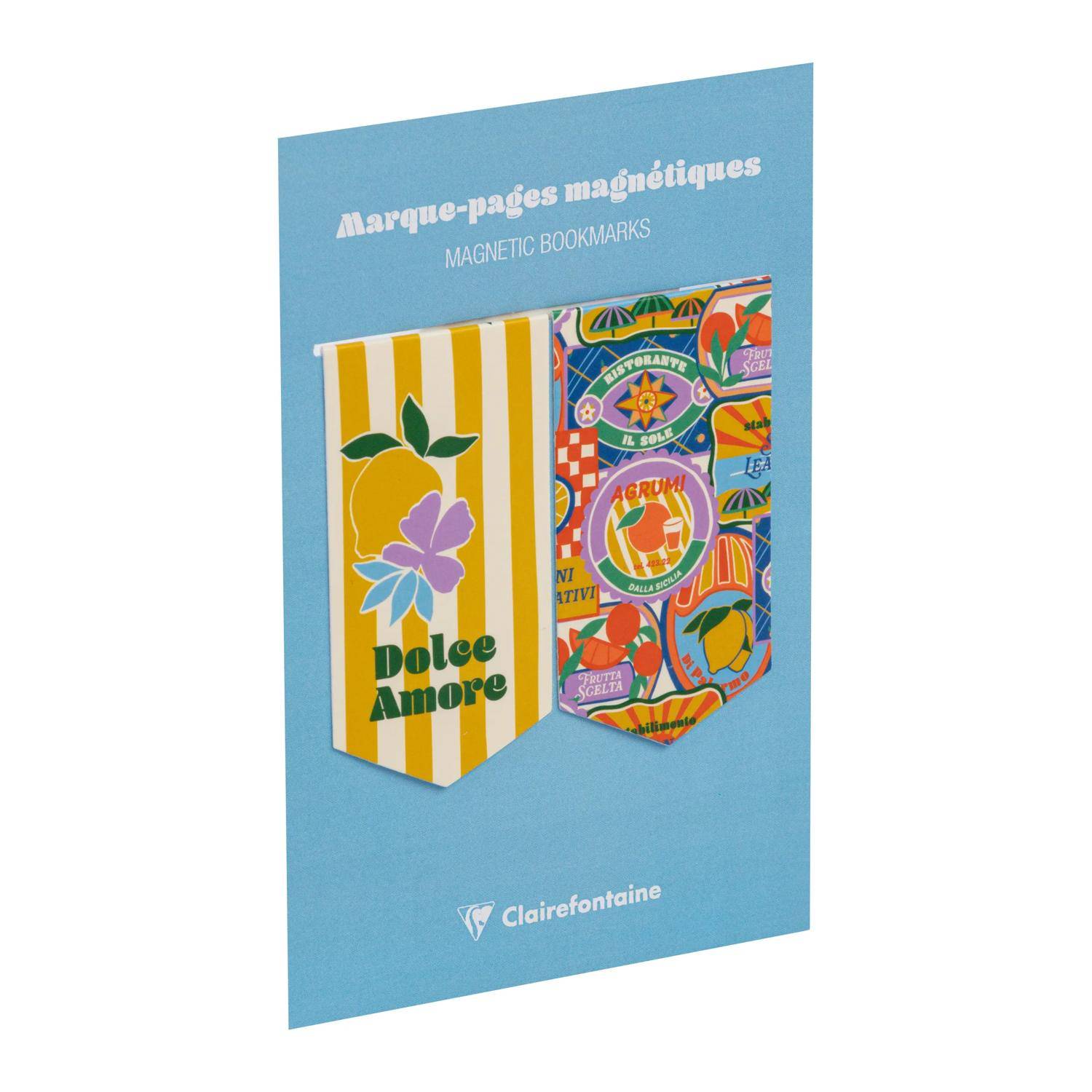 Clairefontaine 10x Dolce Amore, Set 2 Lesezeichen 10,5x15,5cm 116284C