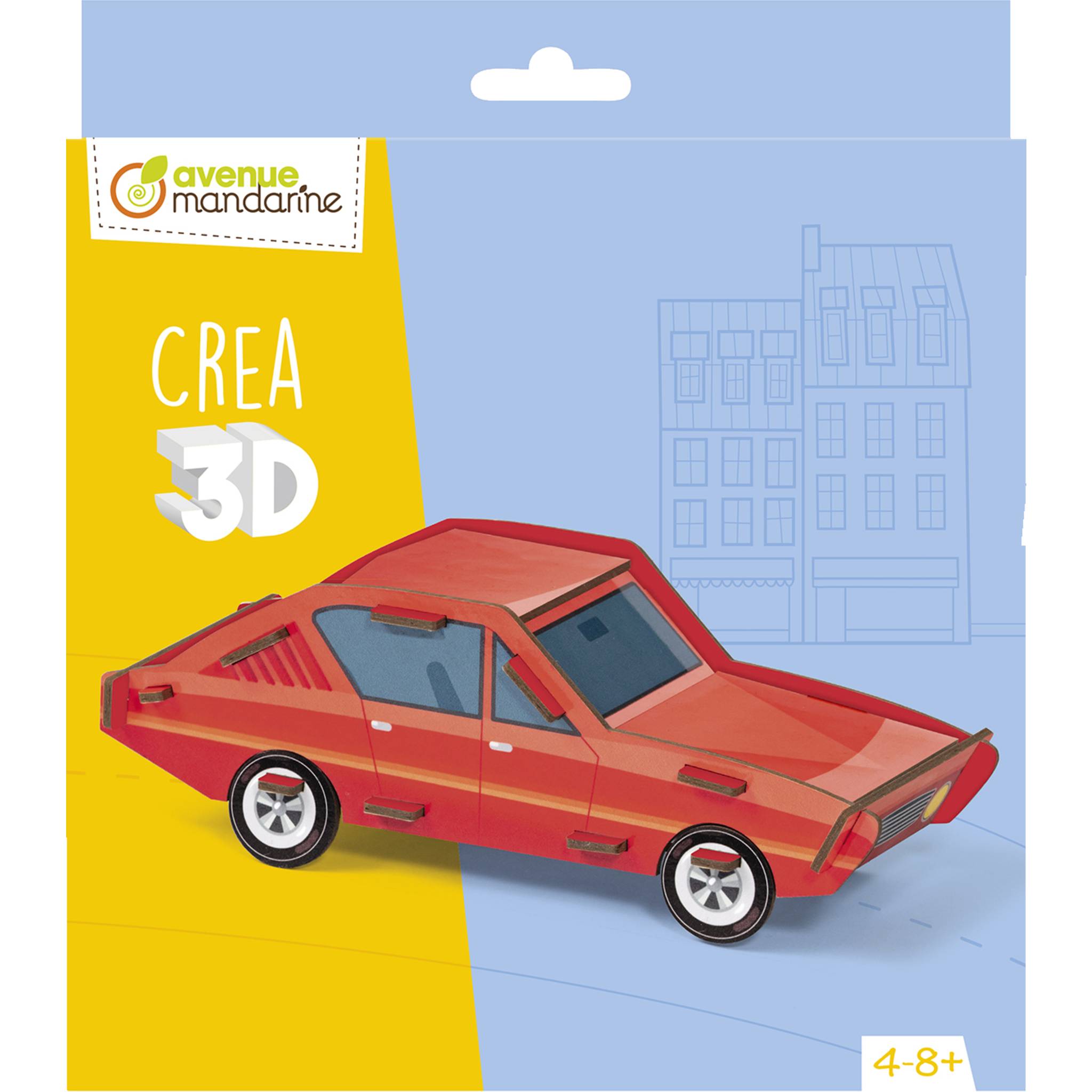 Avenue Mandarine 3x Crea 3D, Auto - Blau PU032C