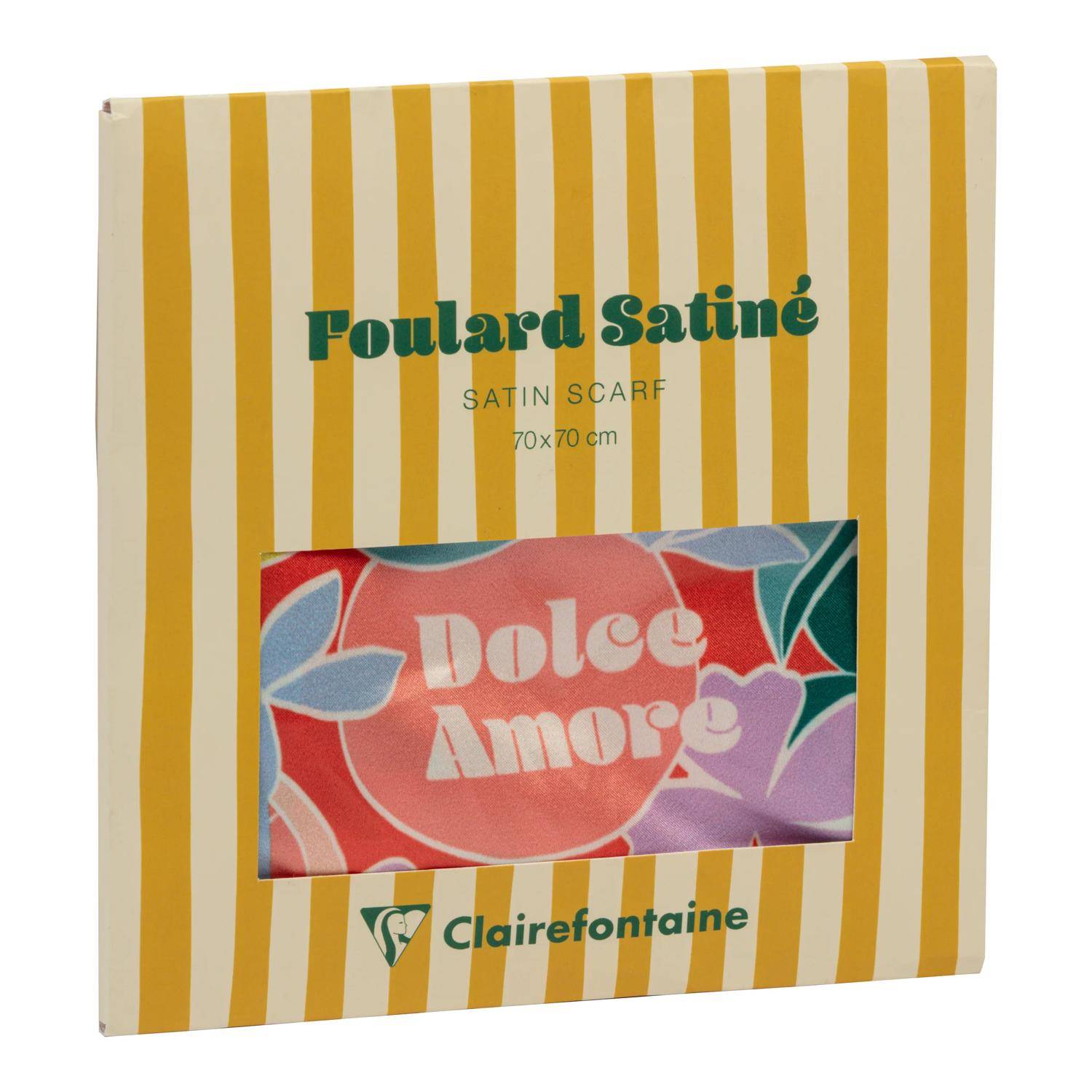 Clairefontaine 4x Dolce Amore, Satinschal 70 x 70 cm 116288C