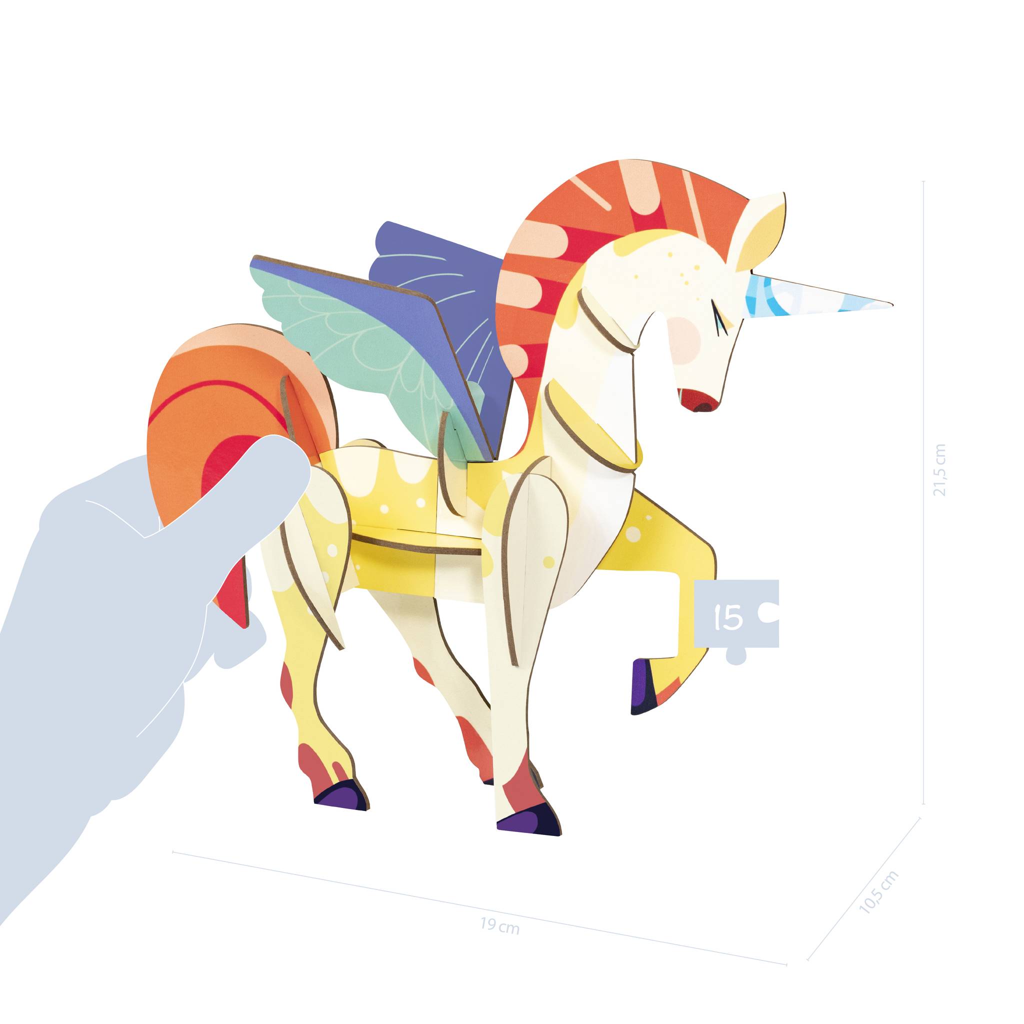 Avenue Mandarine 3x Crea 3D, Einhorn - Violett PU030C