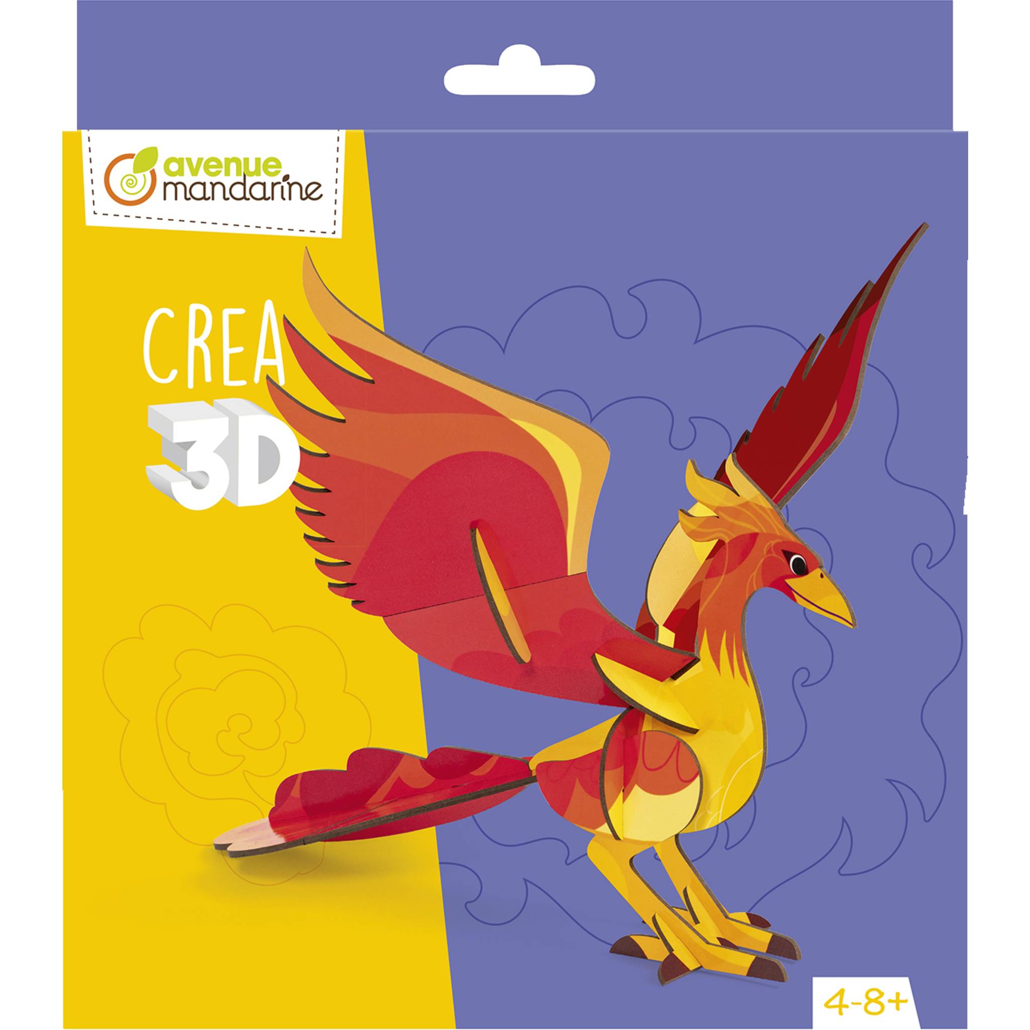 Avenue Mandarine 3x Crea 3D, Phönix - Rot PU031C