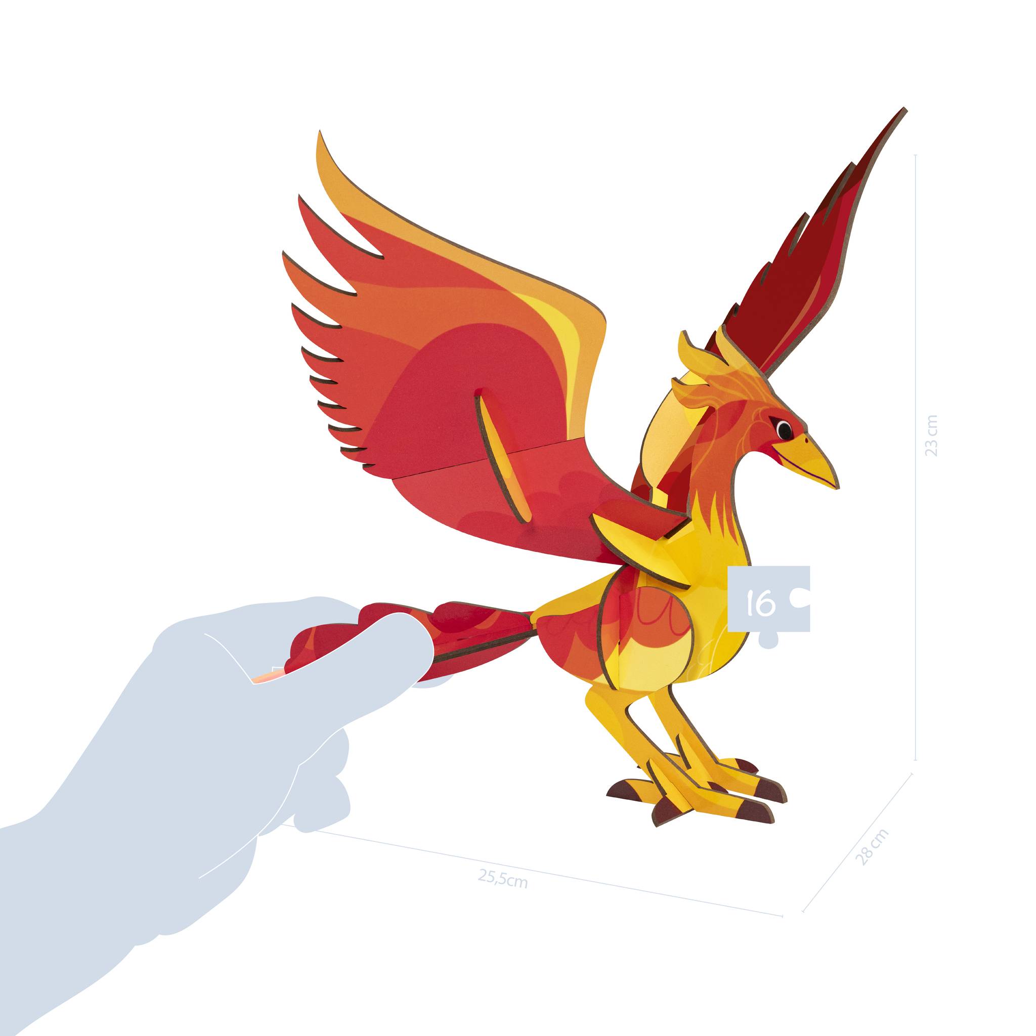 Avenue Mandarine 3x Crea 3D, Phönix - Rot PU031C