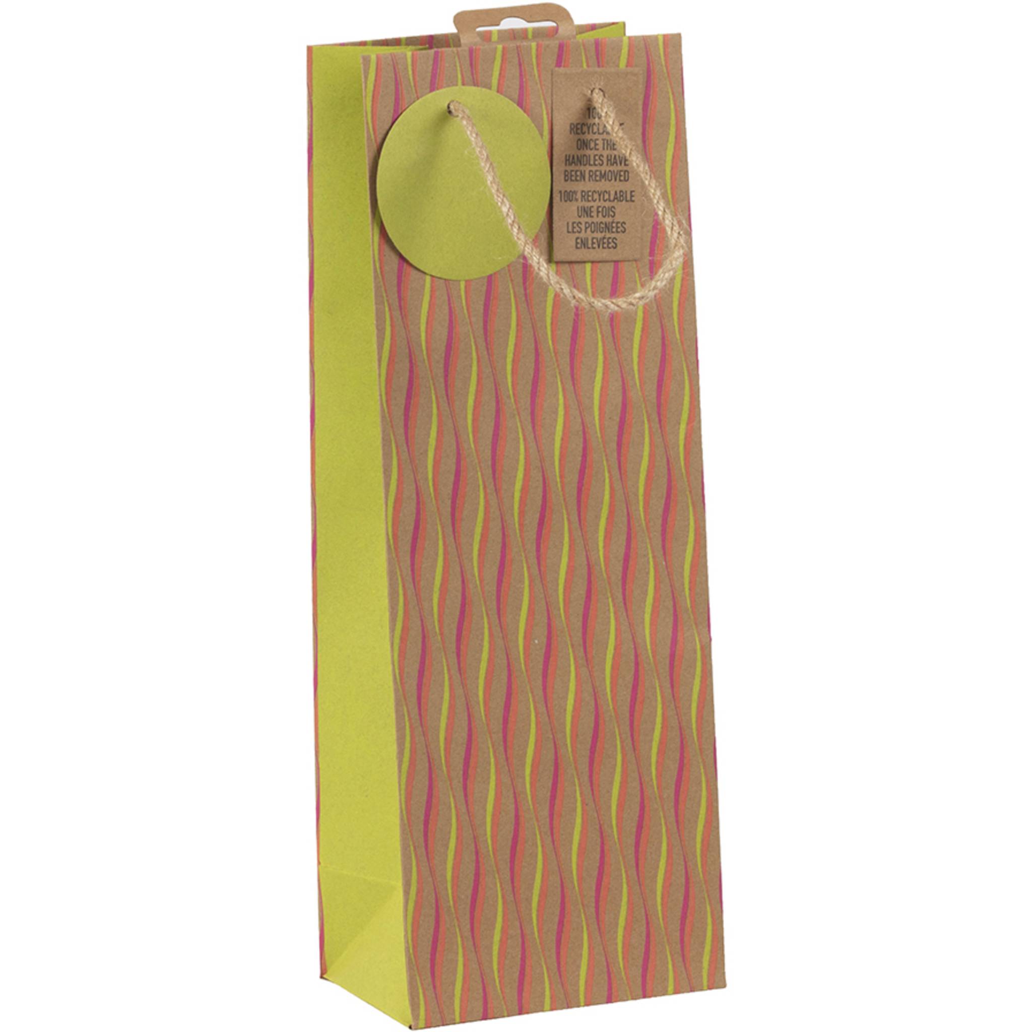 Clairefontaine 6x Geschenktasche Kraft Néon, 12,7x9x35,5 cm Mehrfarbig 30678-4C