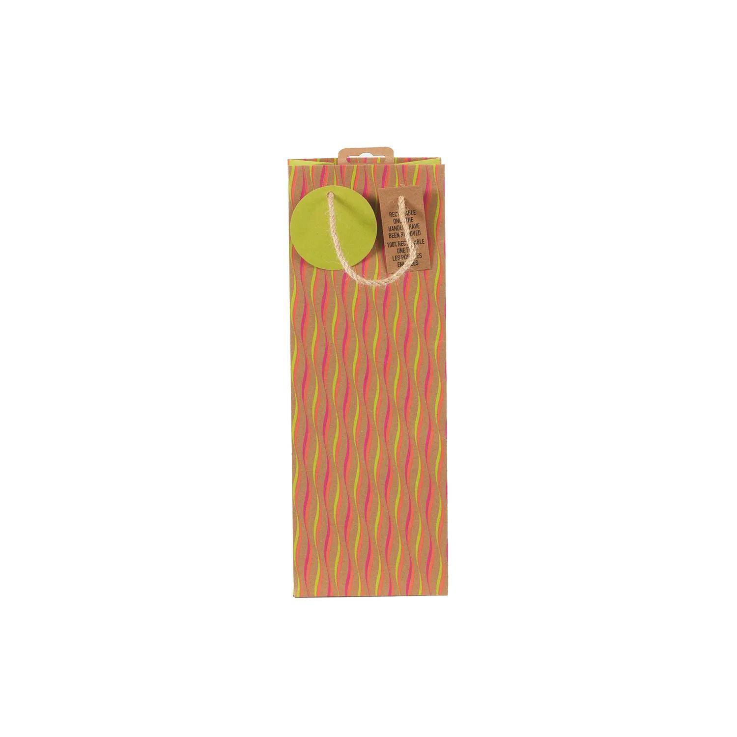 Clairefontaine 6x Geschenktasche Kraft Néon, 12,7x9x35,5 cm Mehrfarbig 30678-4C