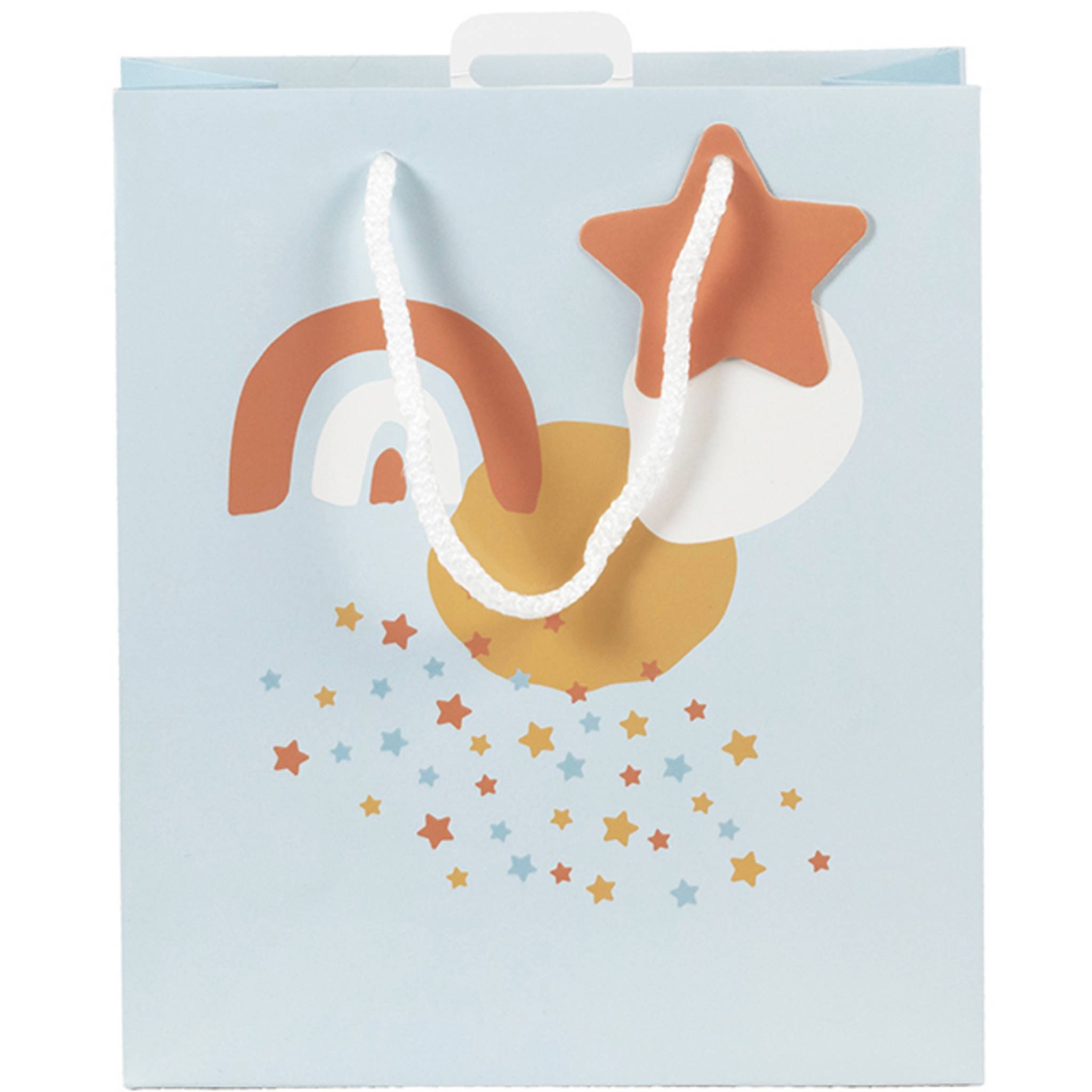 Clairefontaine 6x Geschenktasche M, Welcome, 21,5x10,2x25,3cm Hellblau 30666-3C