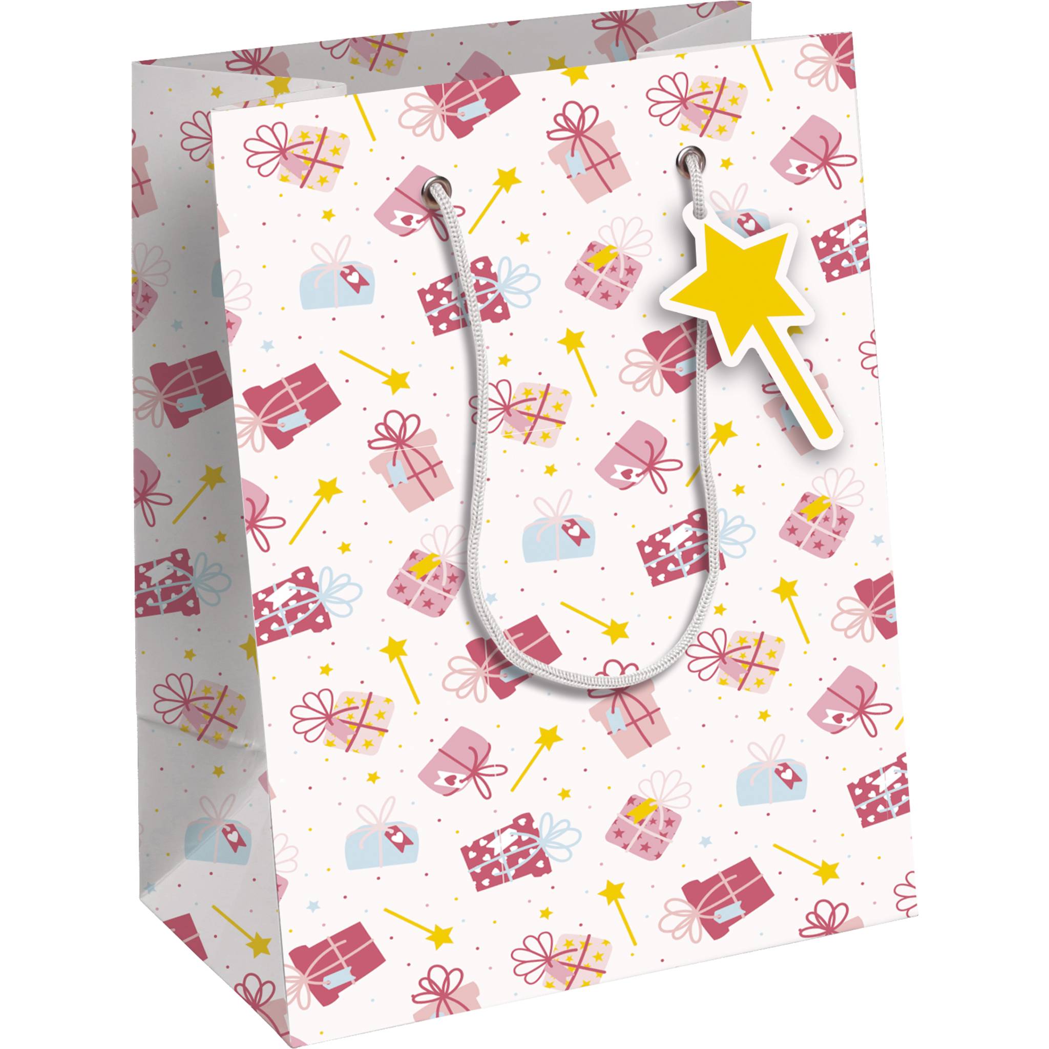 Clairefontaine 6x Excellia, Geschenktasche M 21,5x10,2x25,3 cm Rosa 32469-3C