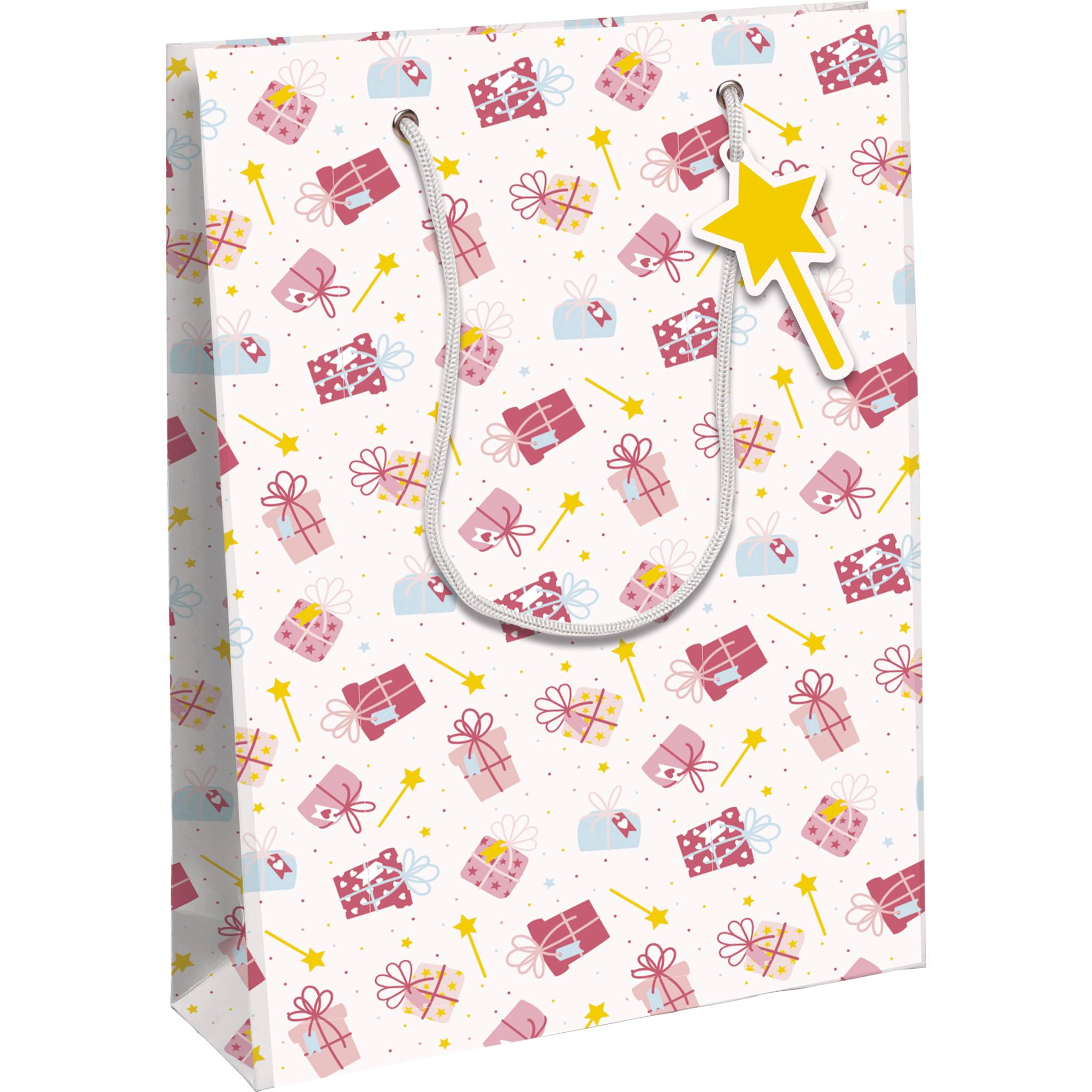 Clairefontaine 6x Magie, Excellia, Geschenktasche L 26,5x14x33 cm Rosa 32469-2C
