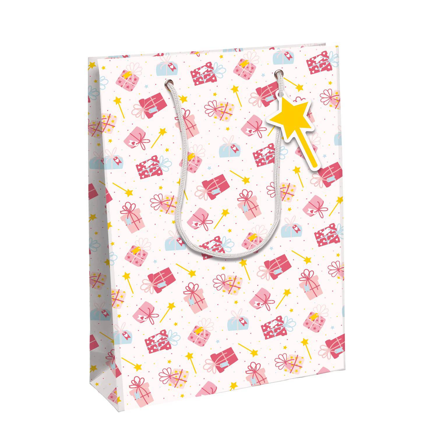 Clairefontaine 6x Magie, Excellia, Geschenktasche L 26,5x14x33 cm Rosa 32469-2C