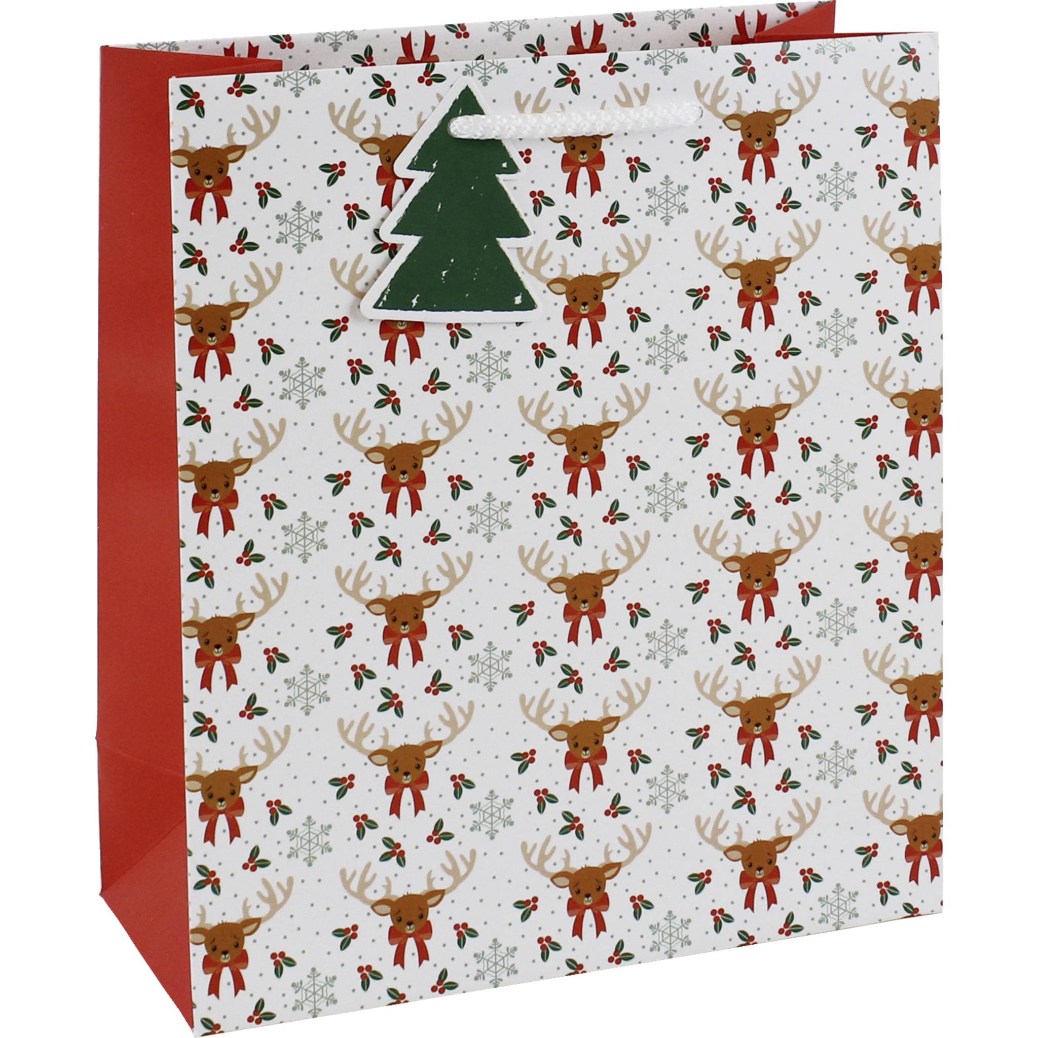 Clairefontaine 6x Geschenktasche 21,5x10,2x25,3cm, Weihnachten Weiß X-29505-3C