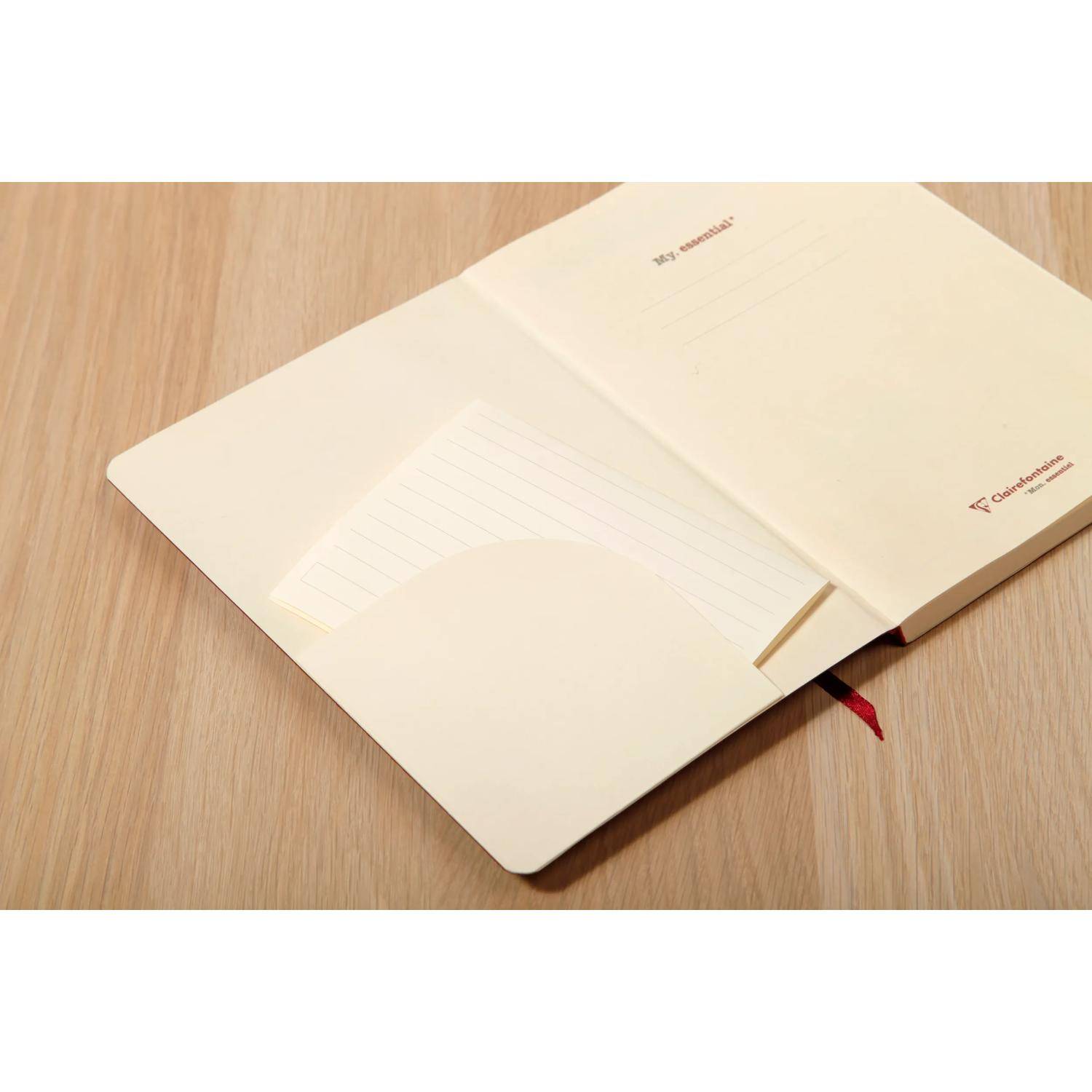 Clairefontaine 5x Notizbuch 96 Blatt liniert Papier elfenbein Schwarz 794461C
