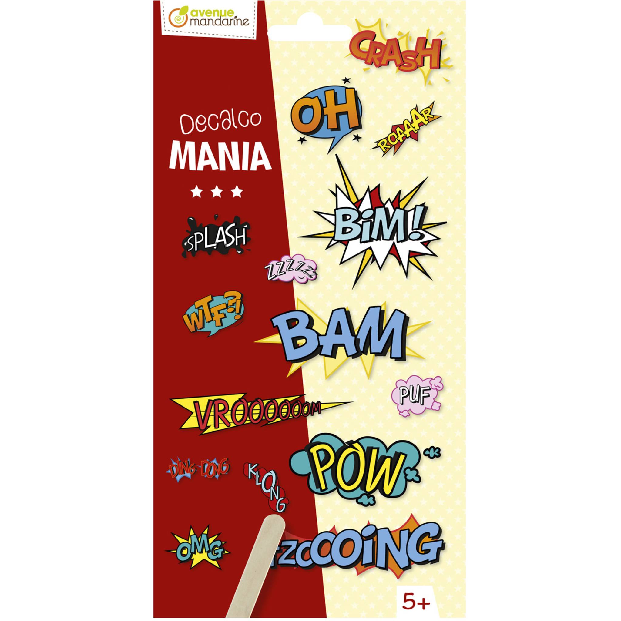 Avenue Mandarine 6x Decalco' Mania, Lautmalerei - Mehrfarbig CC060C