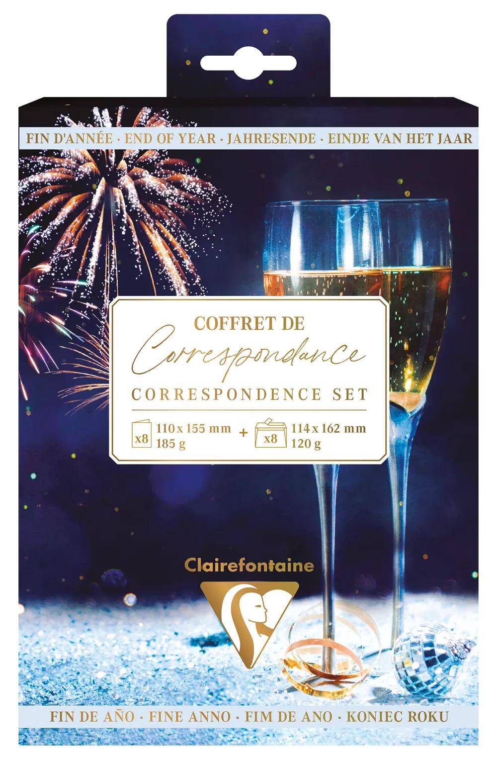 Clairefontaine 5x Korrespondenzset Jahresende - 81004C