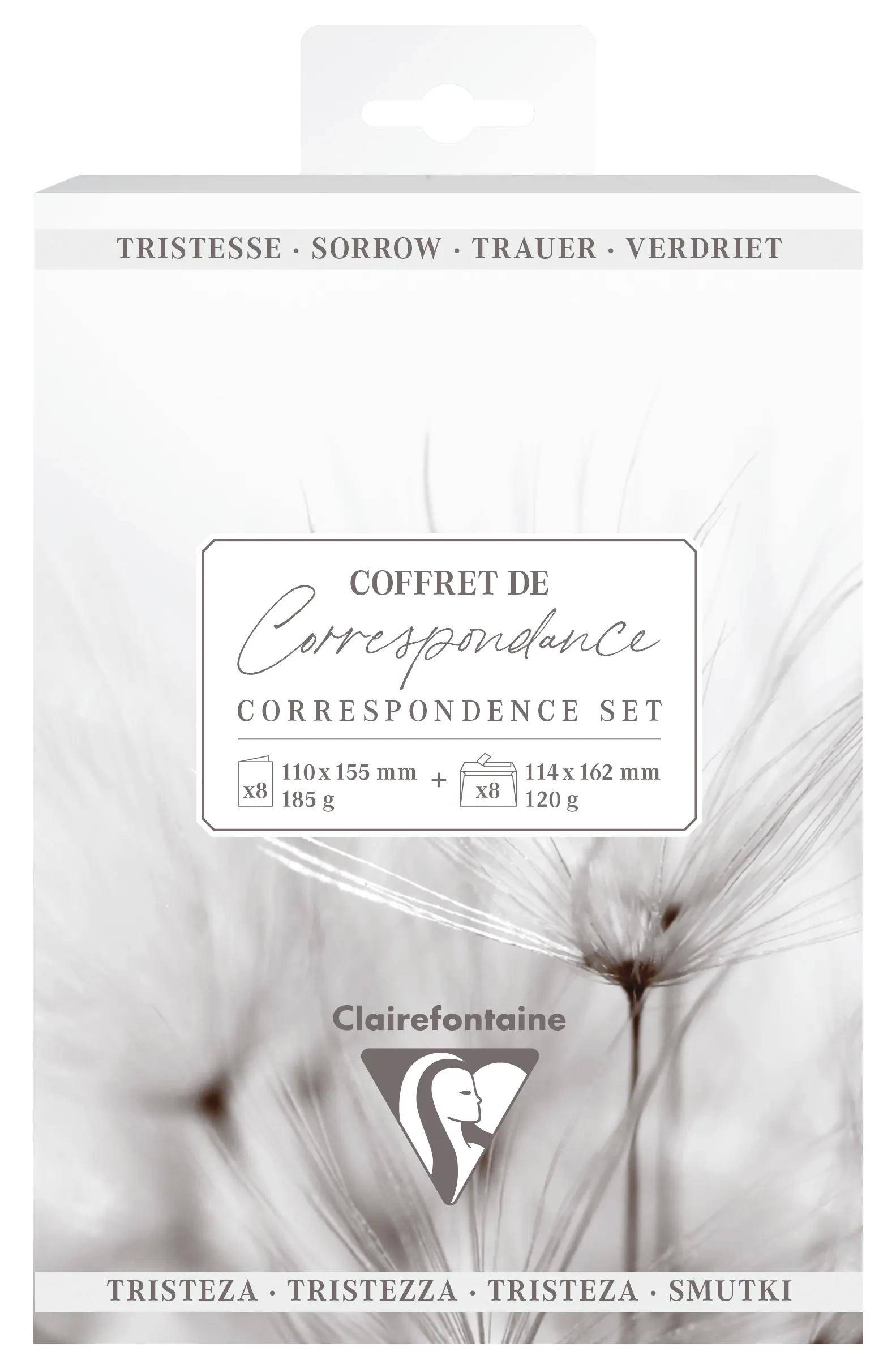 Clairefontaine 5x Korrespondenzset Trauer - 81003C