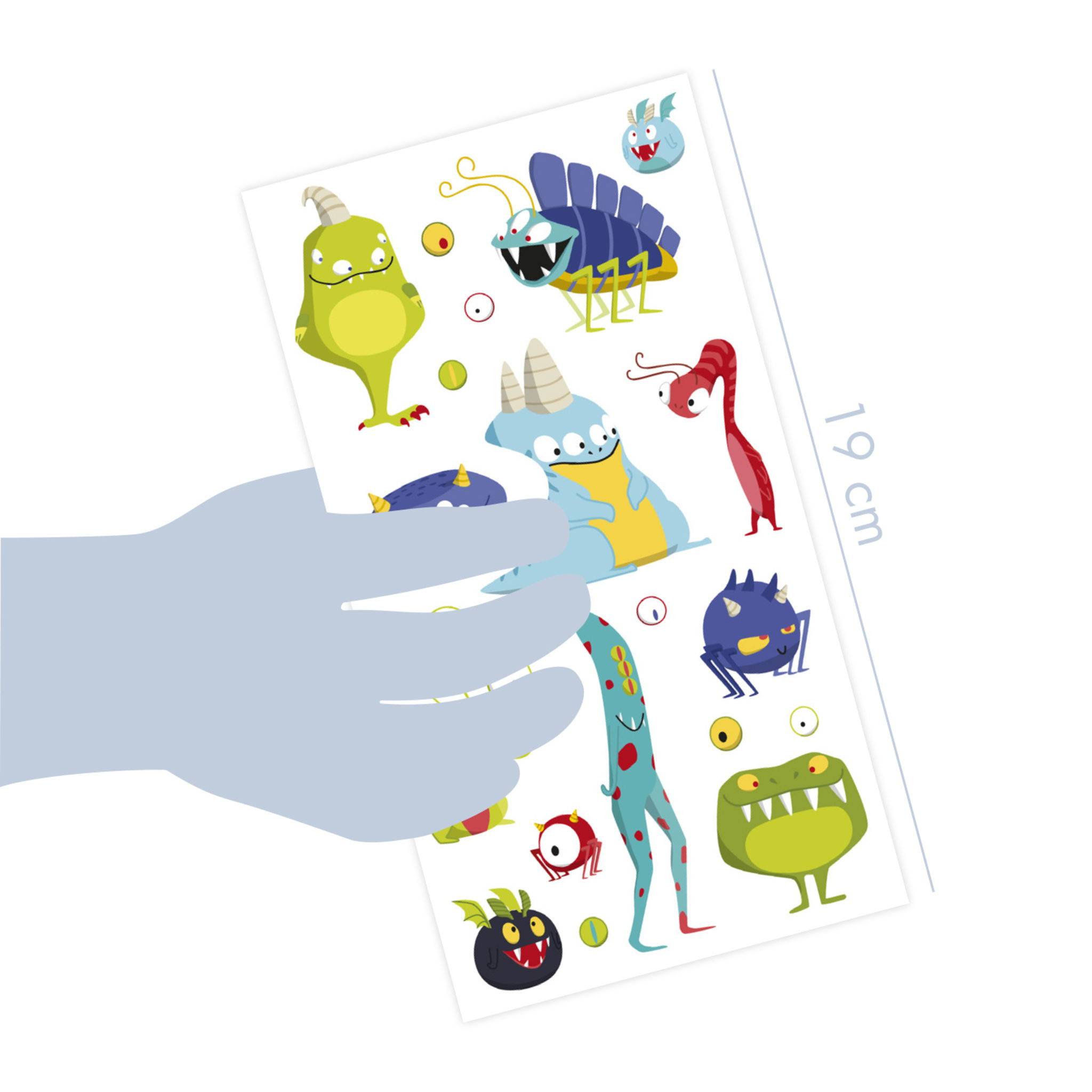 Avenue Mandarine 6x Decalco' Mania, Monster - Mehrfarbig CC062C