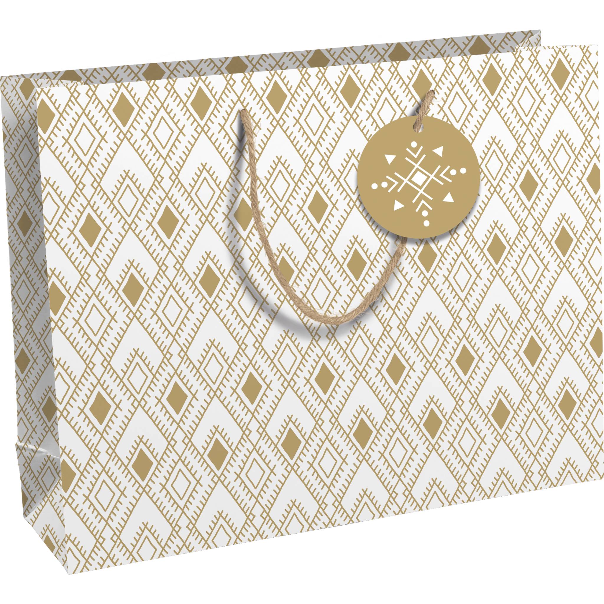 Clairefontaine 6x Tanit, Kraft braun Geschenktasche 37x11,8x27,5cm Weiß 32451-6C