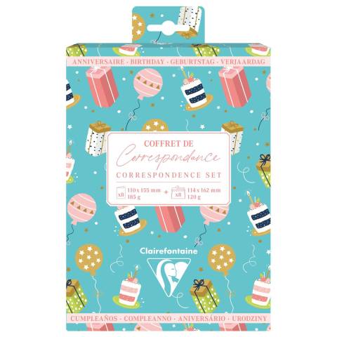 Clairefontaine 5x Korrespondenzset Geburtstag - 81002C