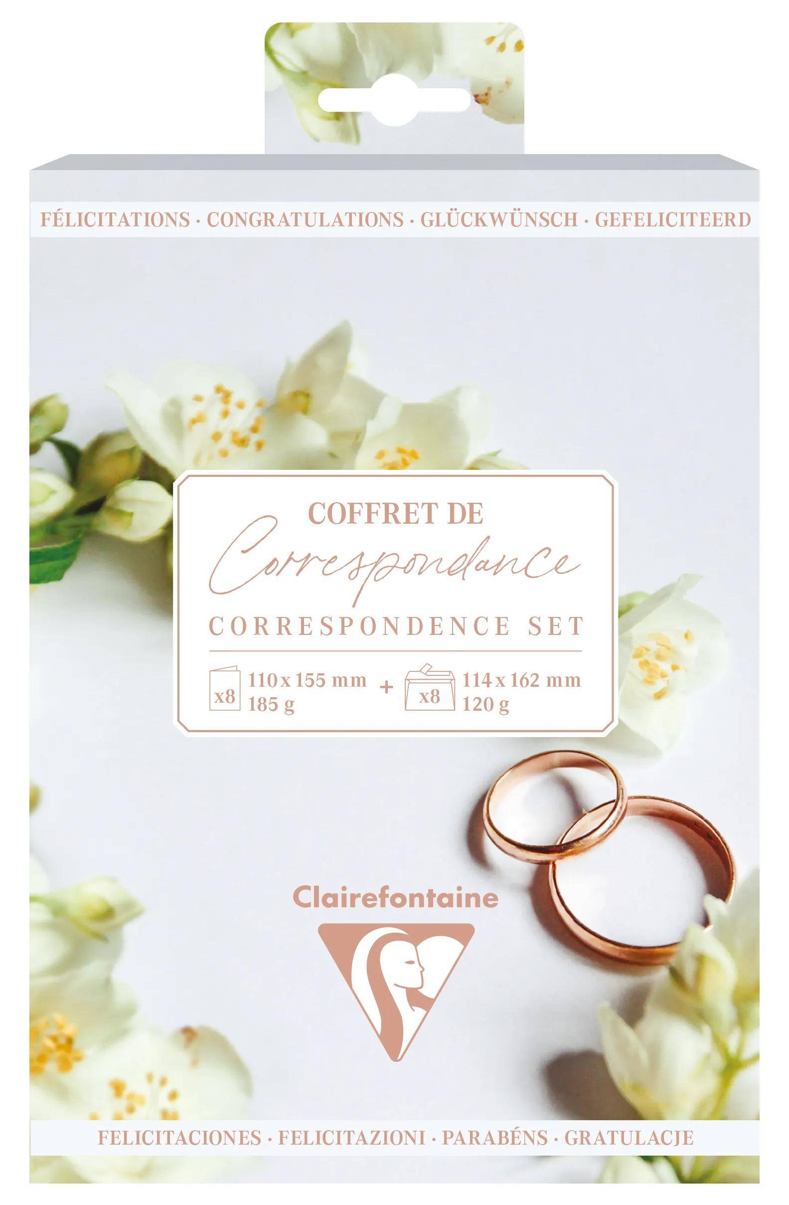 Clairefontaine5x Korrespondenzset Heirat - 81001C