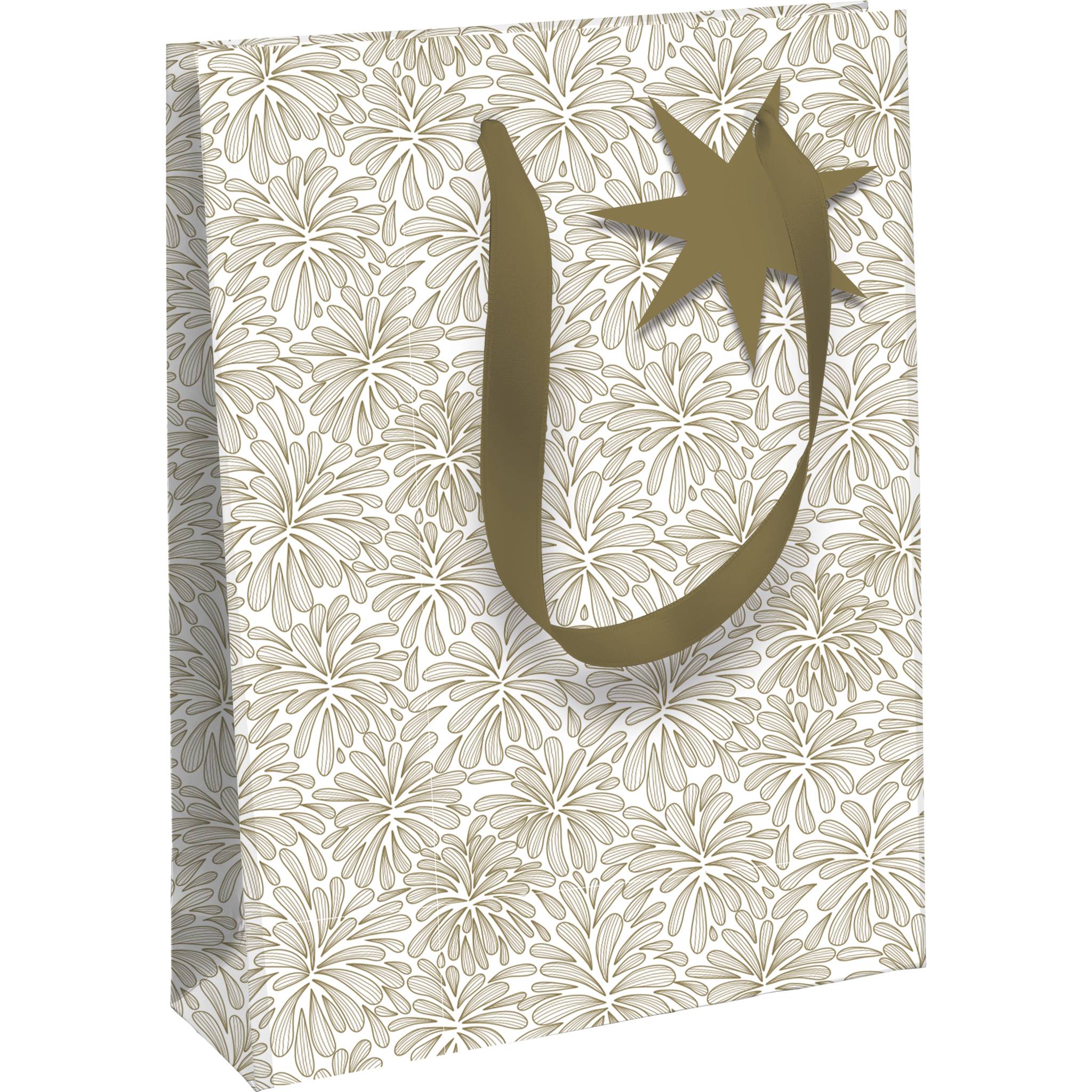 Clairefontaine 6x Geschenktasche 26,5x14x33cm Weihnachten/Sand Gold X-32826-2C