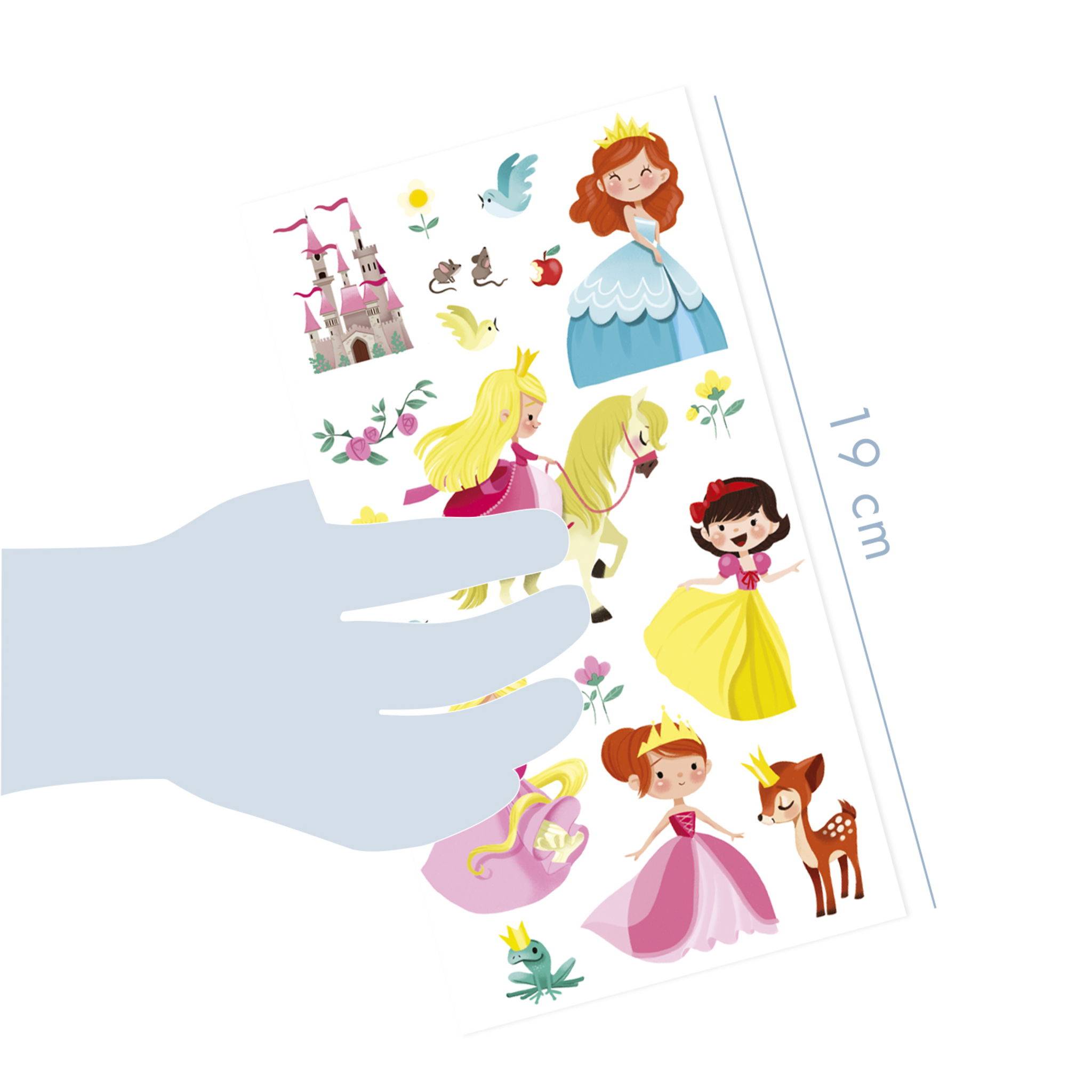 Avenue Mandarine 6x Decalco' Mania, Prinzessinnen - Mehrfarbig CC050C