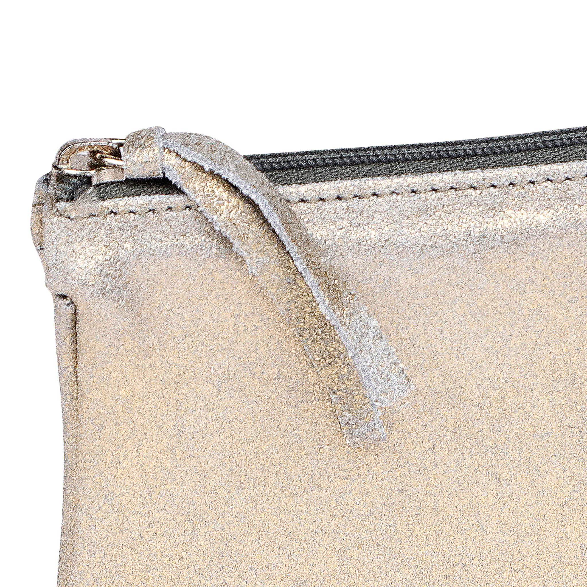 Clairefontaine 4x Große Tasche aus Leder 22x11cm Gold 400044C