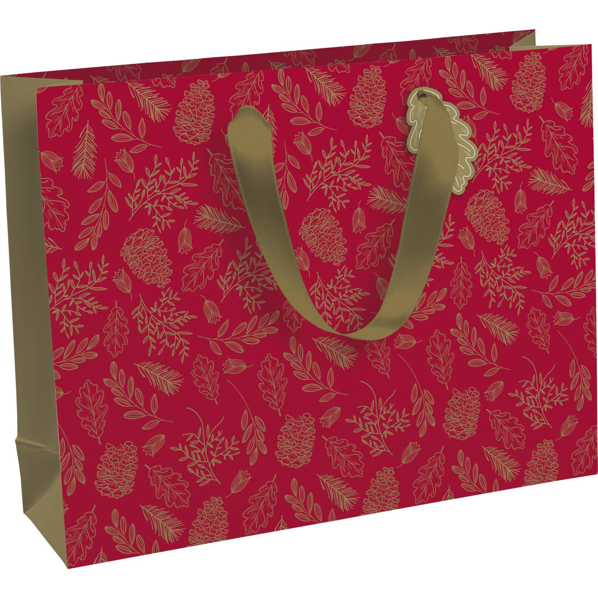 Clairefontaine 6x Geschenktasche 37,3x11,8x27,5cm, Weihnachten Rot X-29511-6C