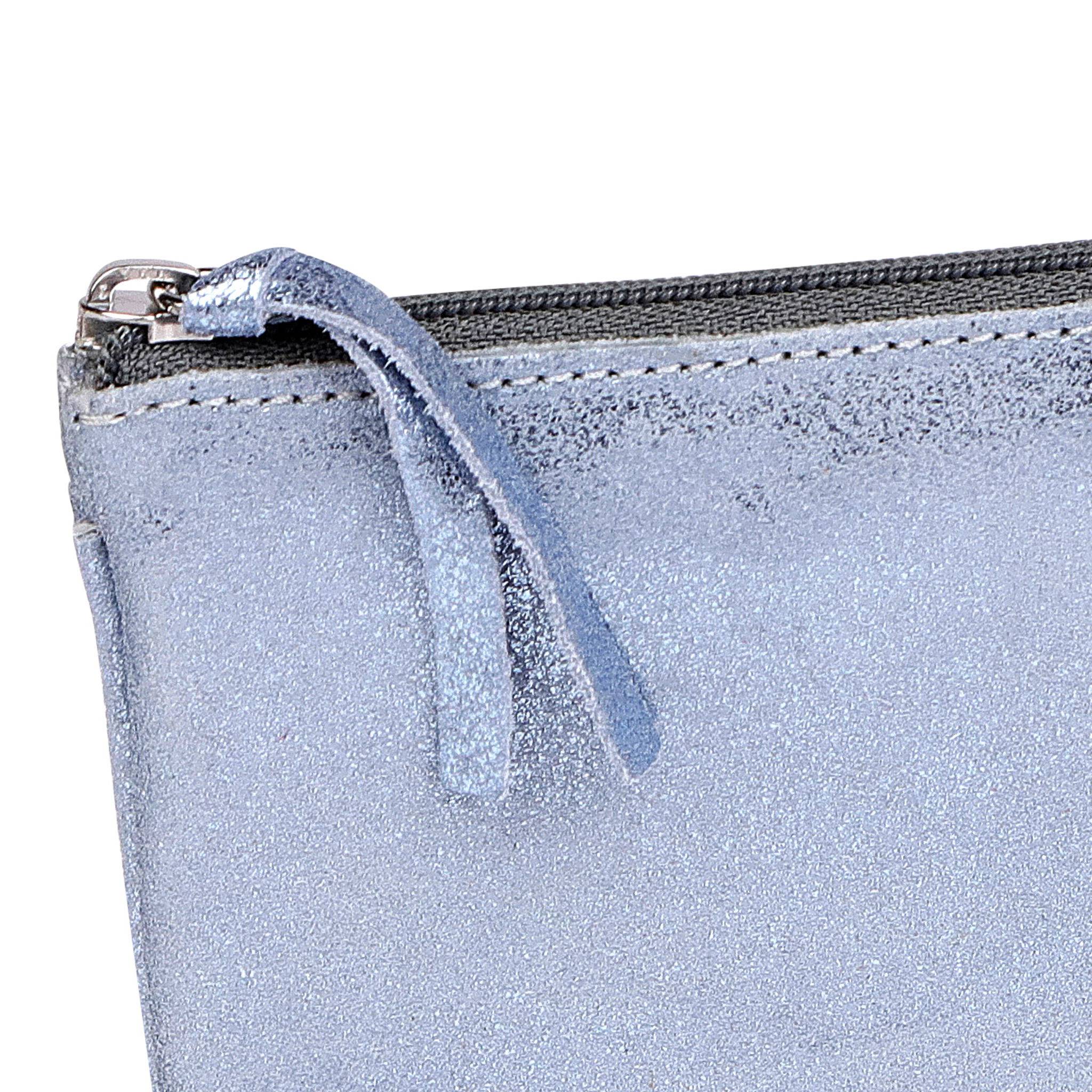 Clairefontaine 4x Große Tasche aus Leder 22x11cm Blau 400046C