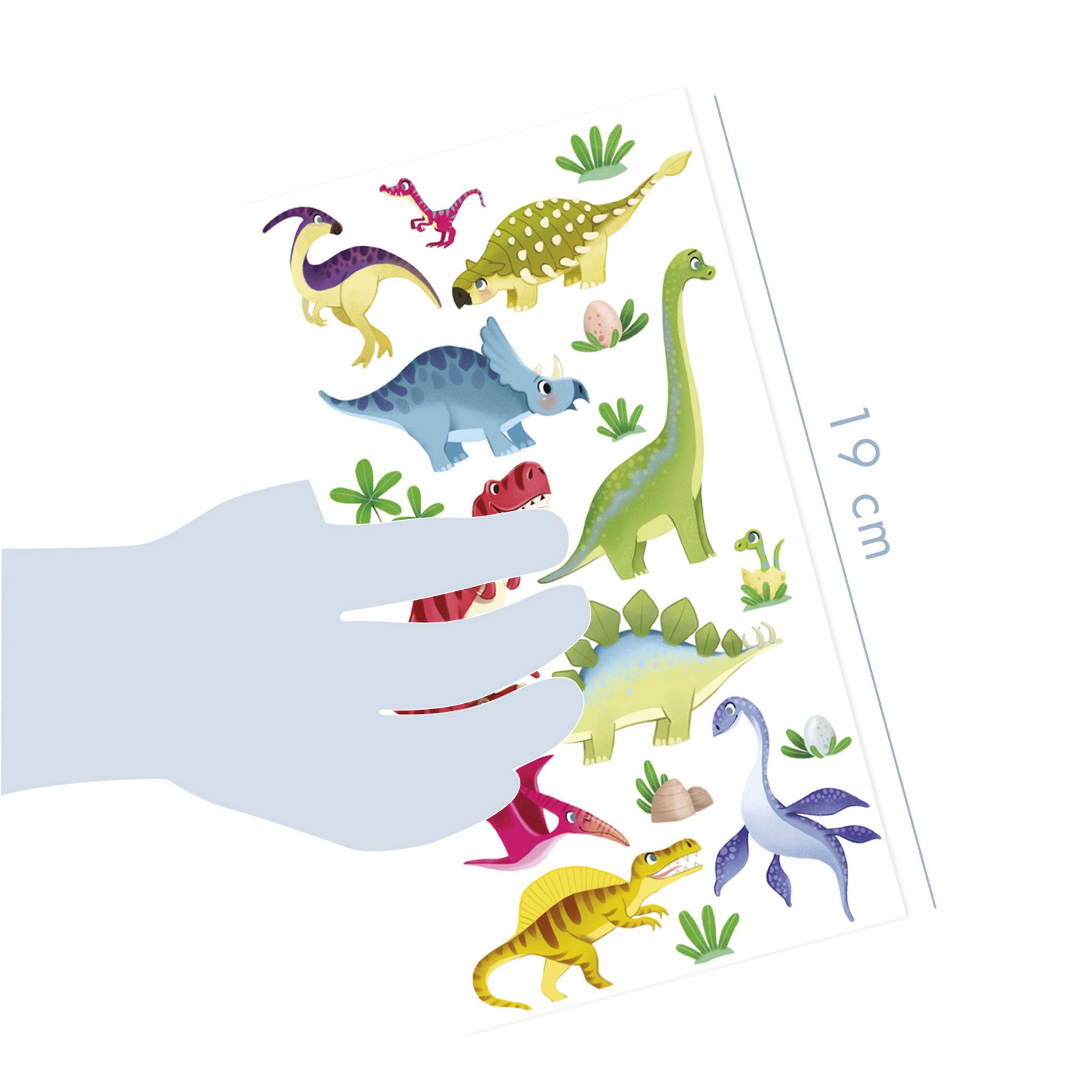 Avenue Mandarine 6x Decalco' Mania, Dinosaurier - Mehrfarbig CC047C