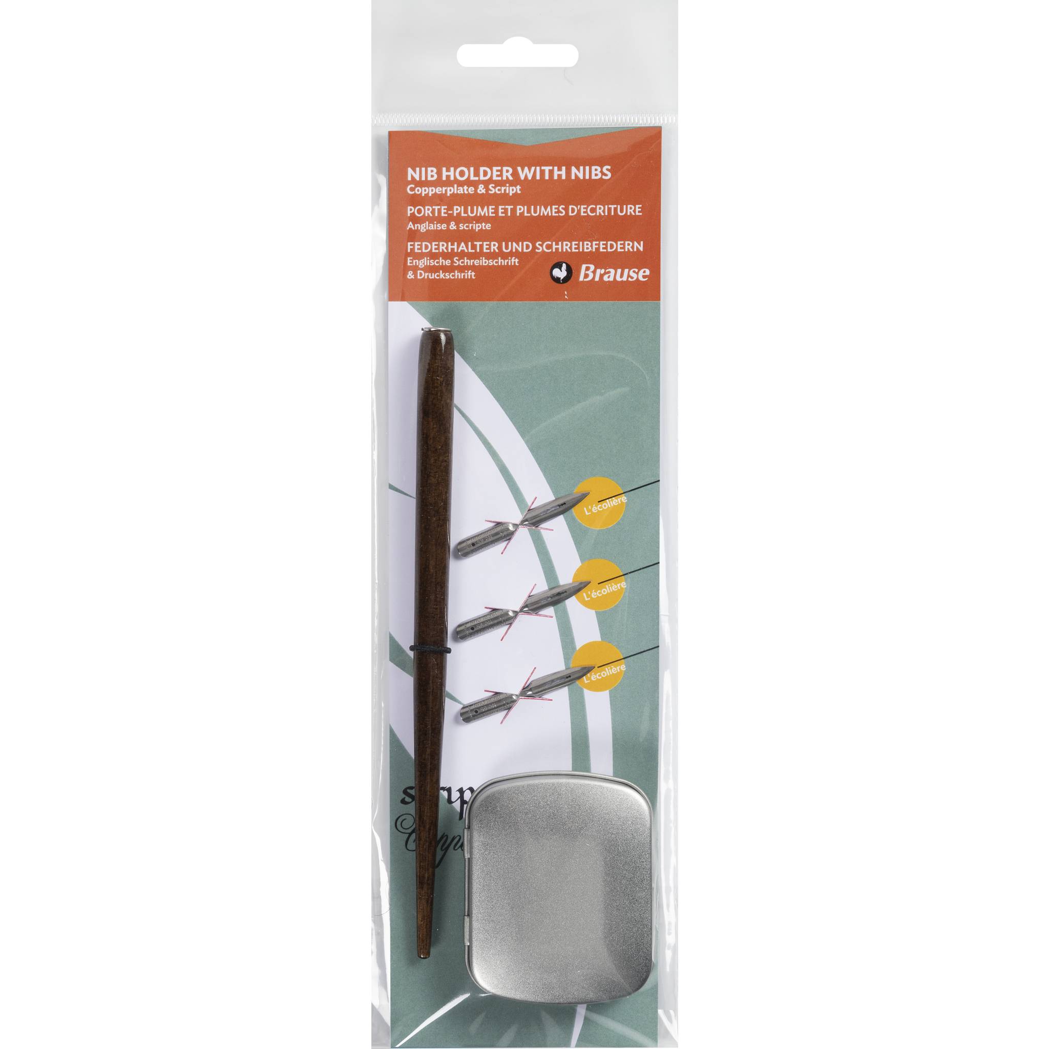 Brause 5x Set Federhalter + Federn für Englische Schreibschrift 16002B