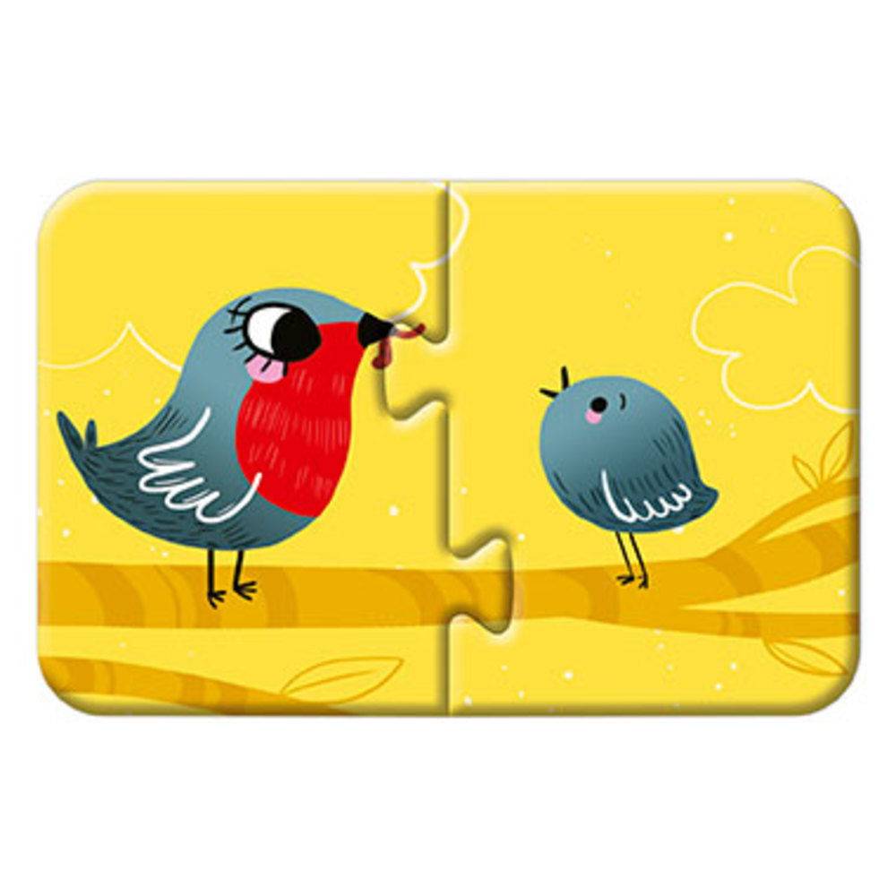 Avenue Mandarine 2x 2-teilige Puzzles, Mutter/Baby - Mehrfarbig JE502O