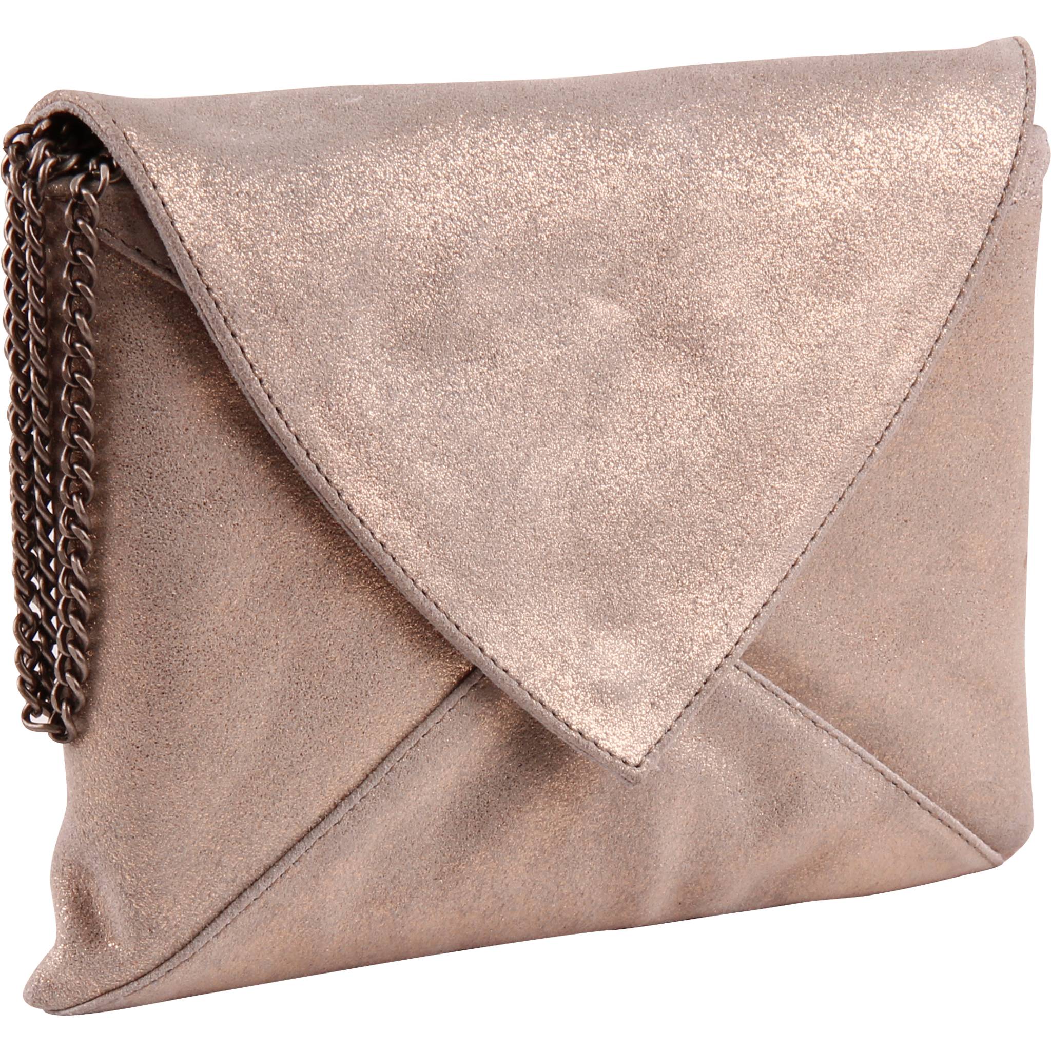 Clairefontaine 2x Handtasche/Clutch aus Leder 20x14cm Kupfer 400051C