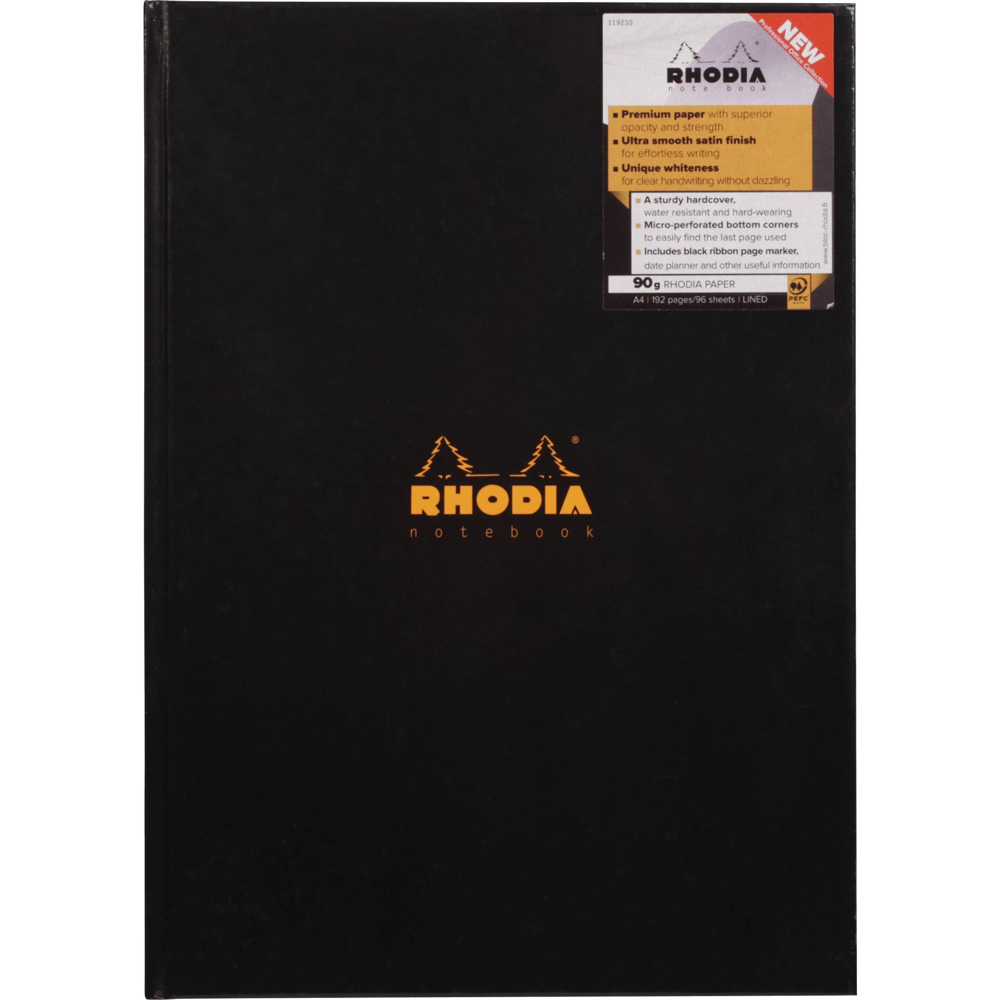 Rhodia 3x Business Book Hardcover A4 (nur in Englisch) - Schwarz 119230C