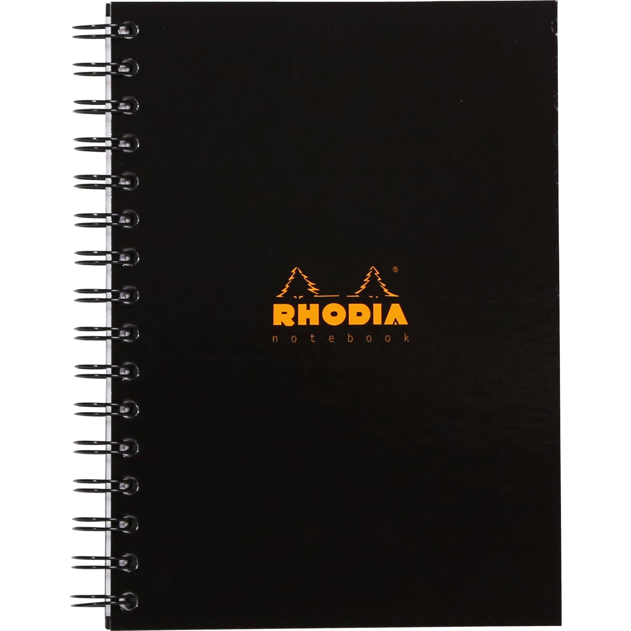 Rhodia 3x Notebook mit Doppelspiralbindung A5 (nur in Englisch) Schwarz 119233C