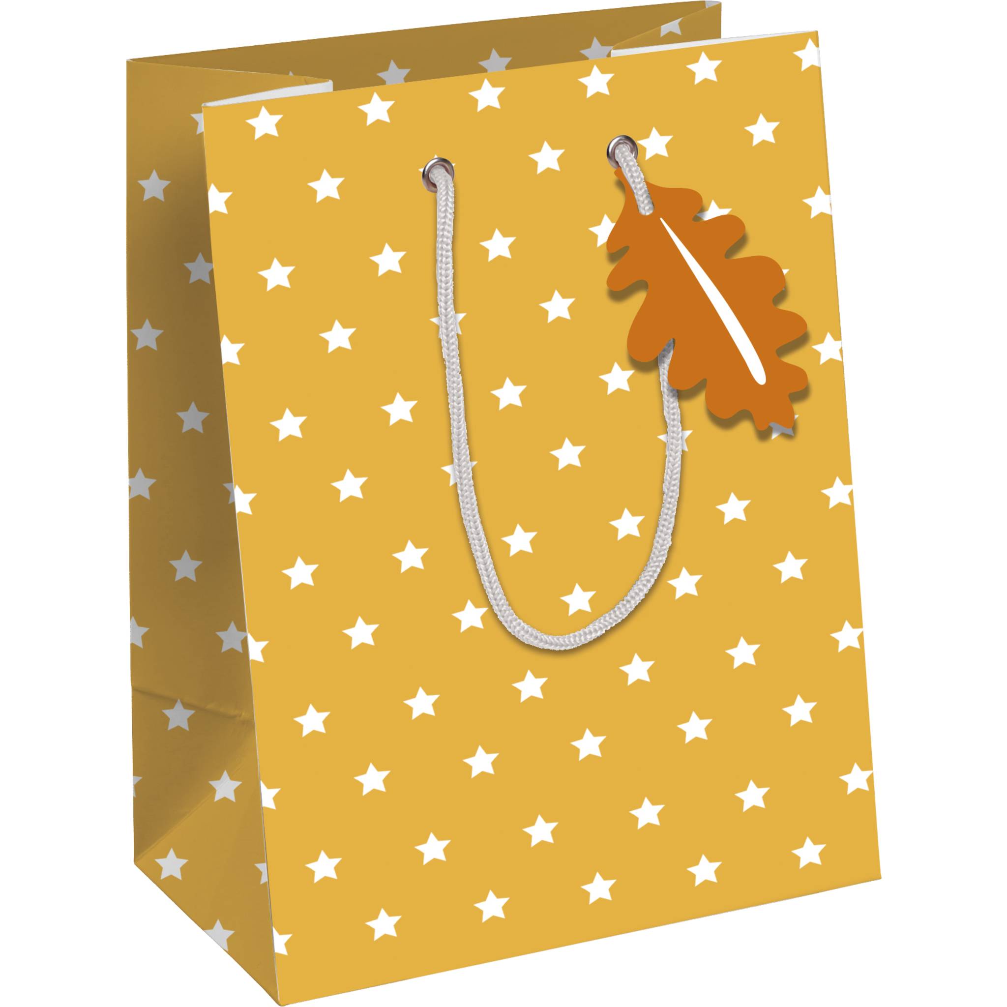 Clairefontaine 6x Geschenktasche M, Fuchs, 21,5x10,2x25,3 cm - Gelb X-30873-3C