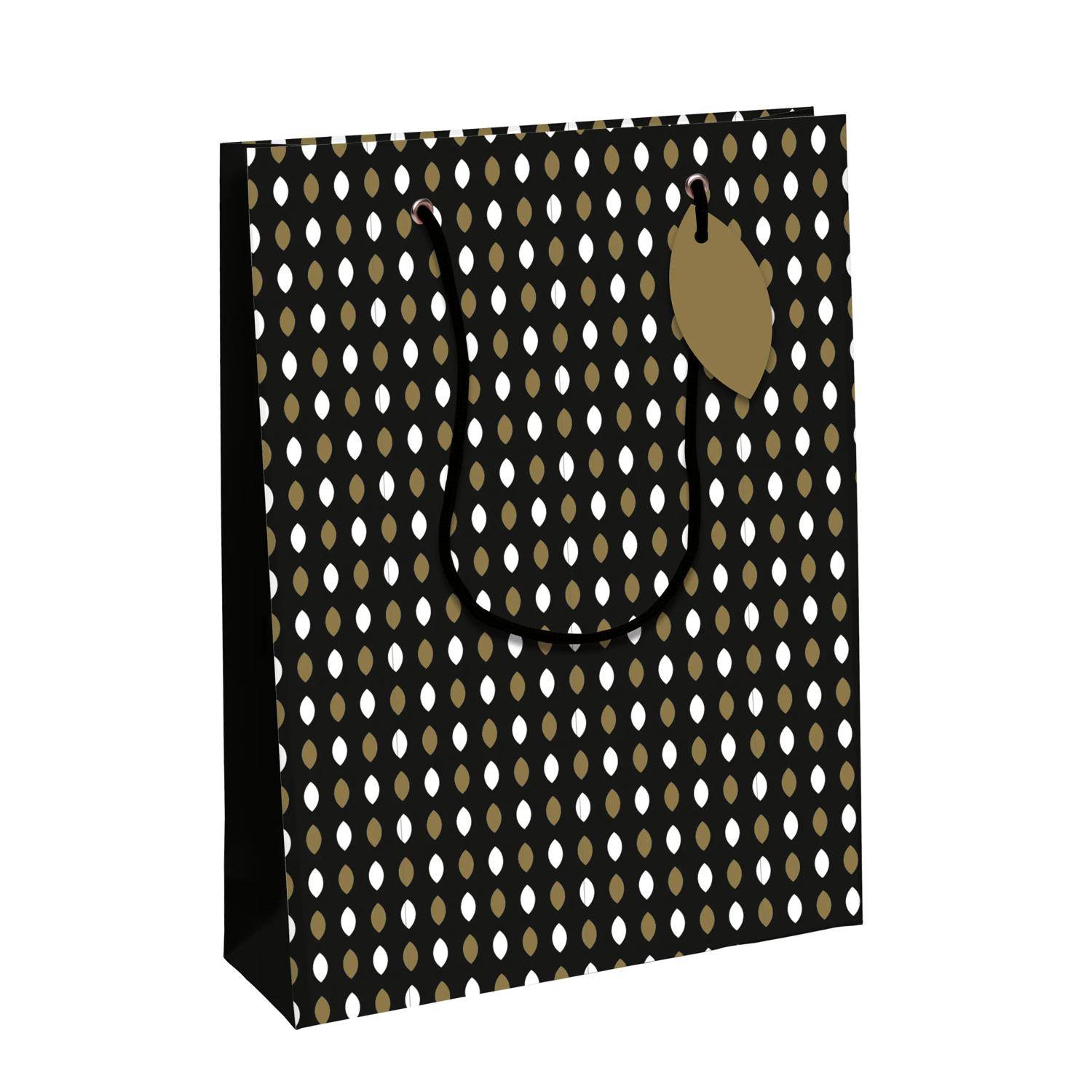 Clairefontaine 6x Elegant, Geschenktasche L 26,5x14x33cm Schwarz 32490-2C