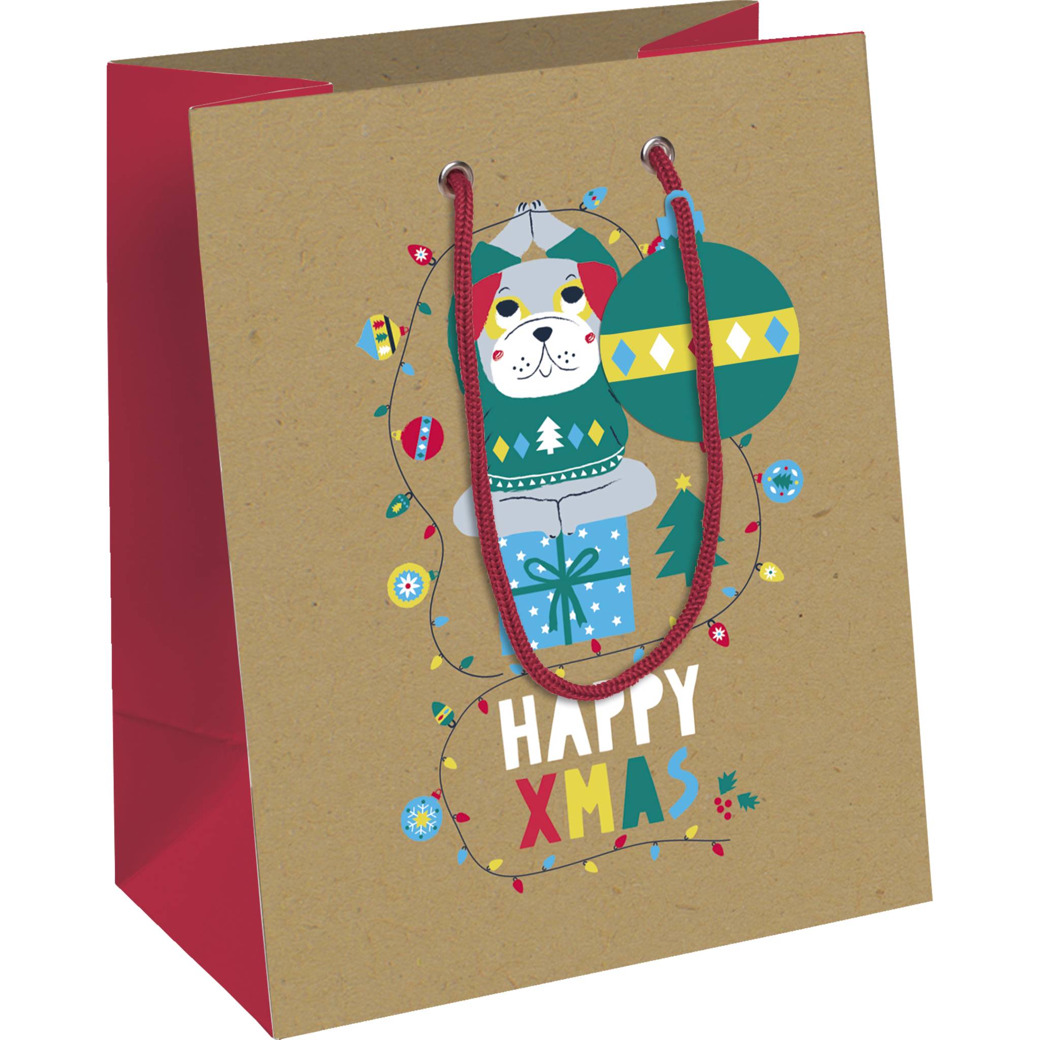 Clairefontaine 6x Geschenktasche 17x6x22cm, Weihnachten Mehrfarbig X-29550-0C