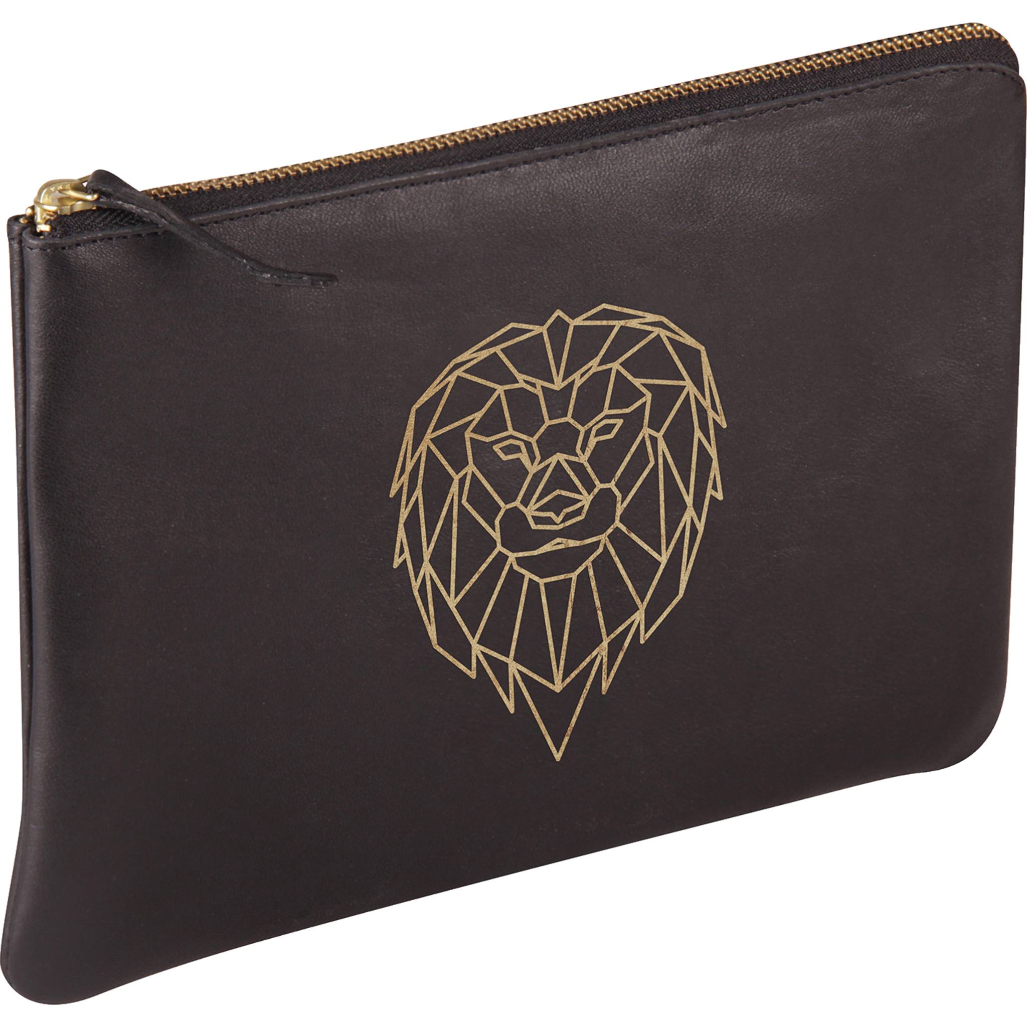 Clairefontaine 2x Universaltasche 27x19cm Löwe Schwarz und Gold 410186C