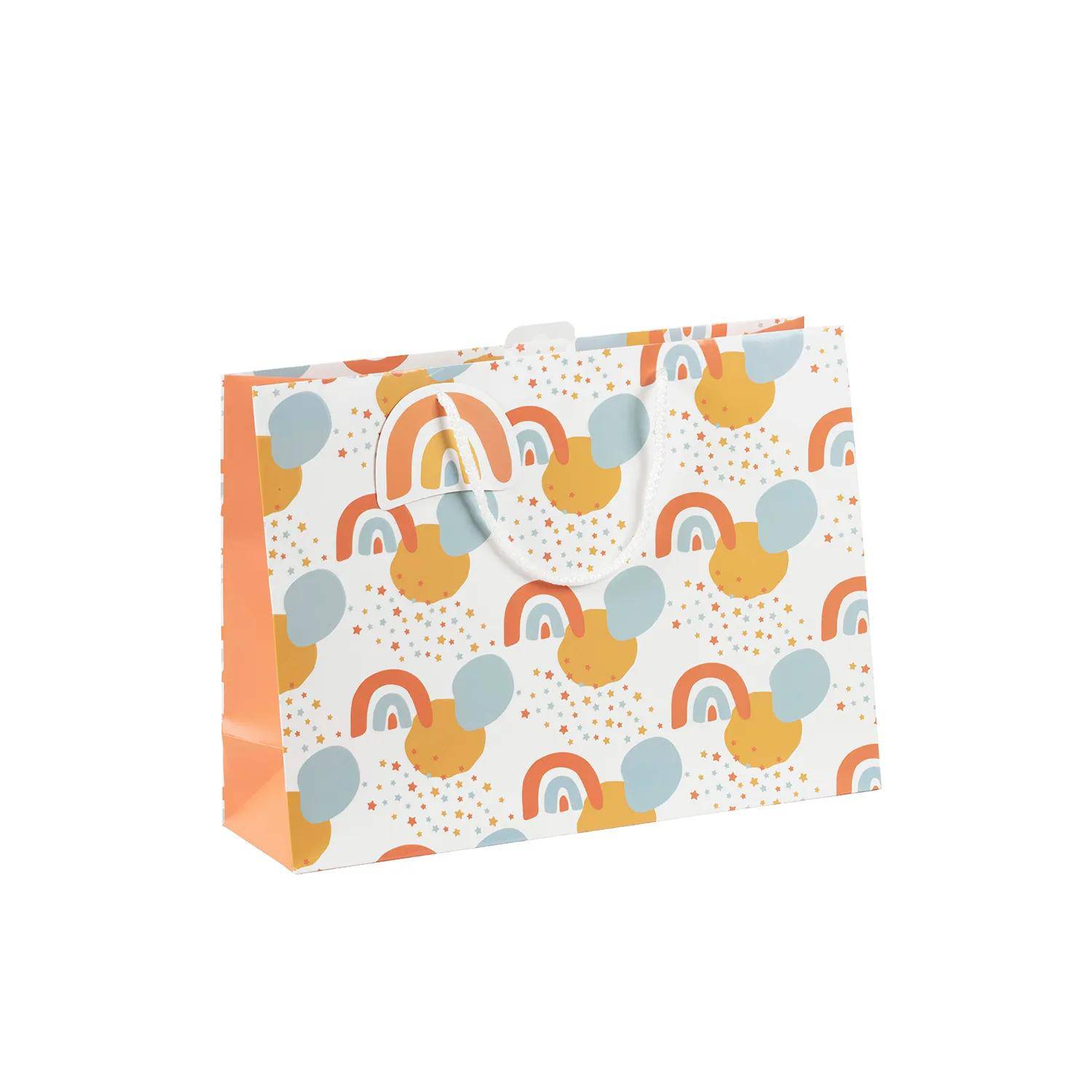 Clairefontaine 6x Geschenktasche, Welcome, 37,3x11,8x27,5 cm Mehrfarbig 30660-6C