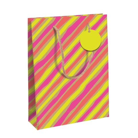 Clairefontaine 6x Geschenktasche Kraft L Néon, 26,5x14x33 cm Mehrfarbig 30672-2C