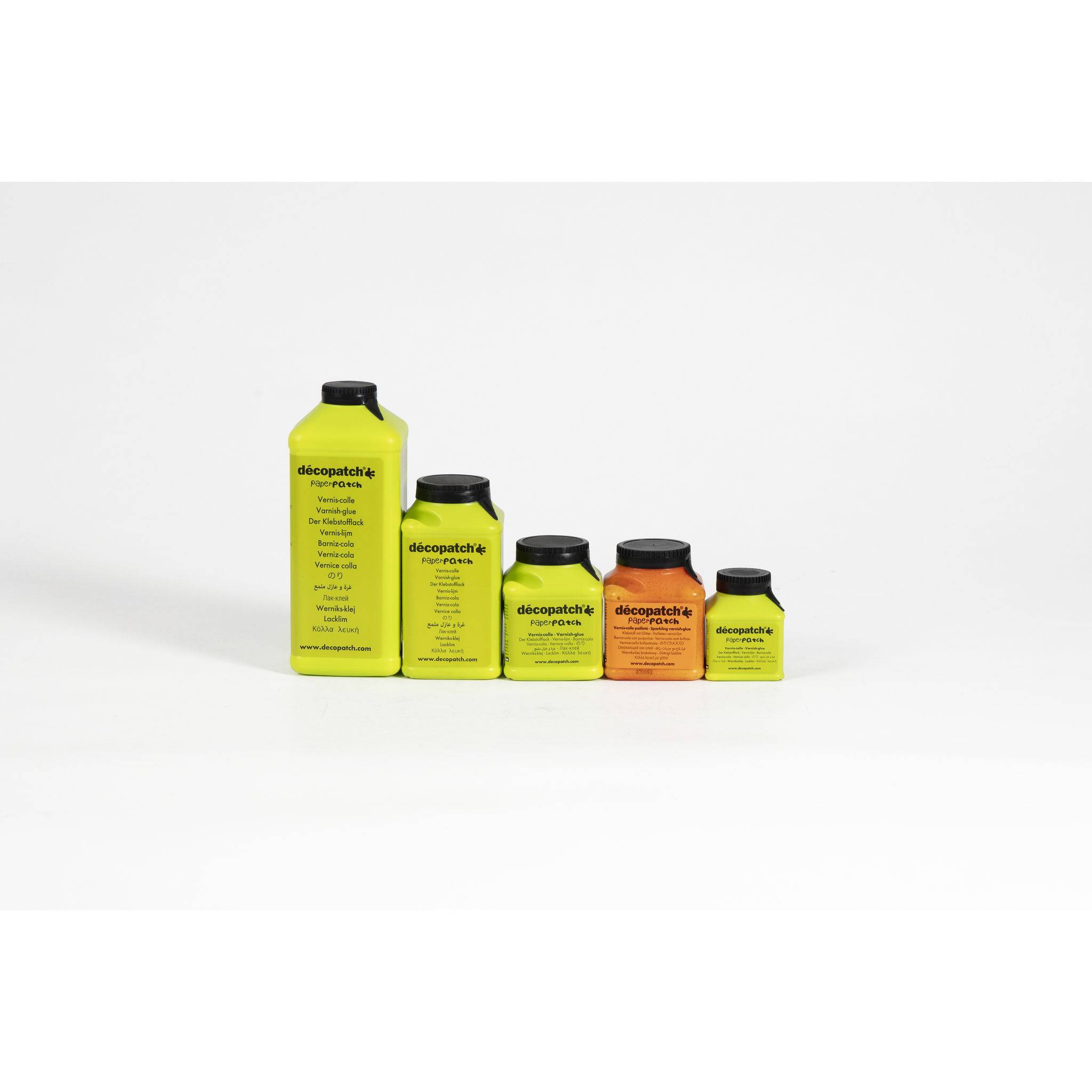 Décopatch 12x Klebstofflack PaperPatch 600ml mehrsprachig - Grün PP600AO