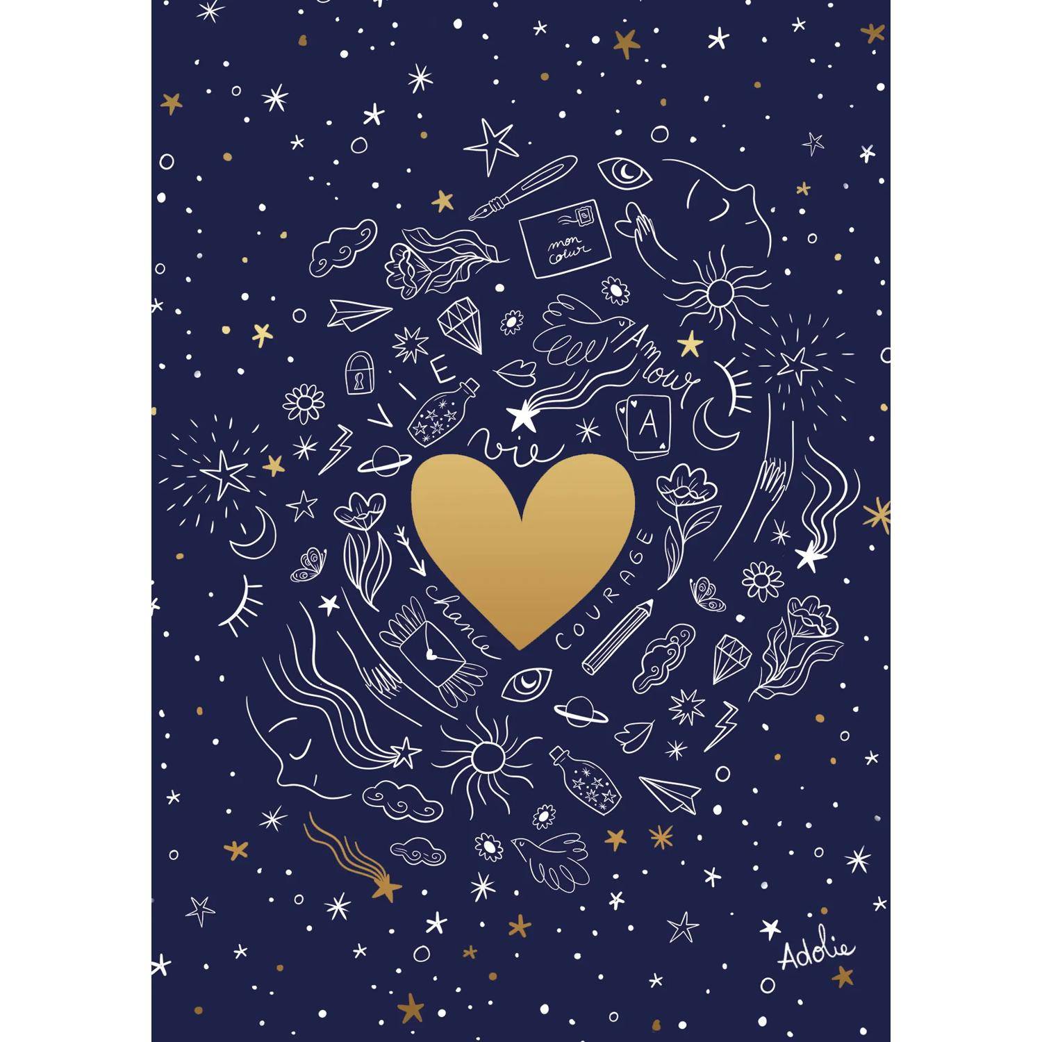 Clairefontaine 5x Korrespondenzset Adolie naturweiß 116299C