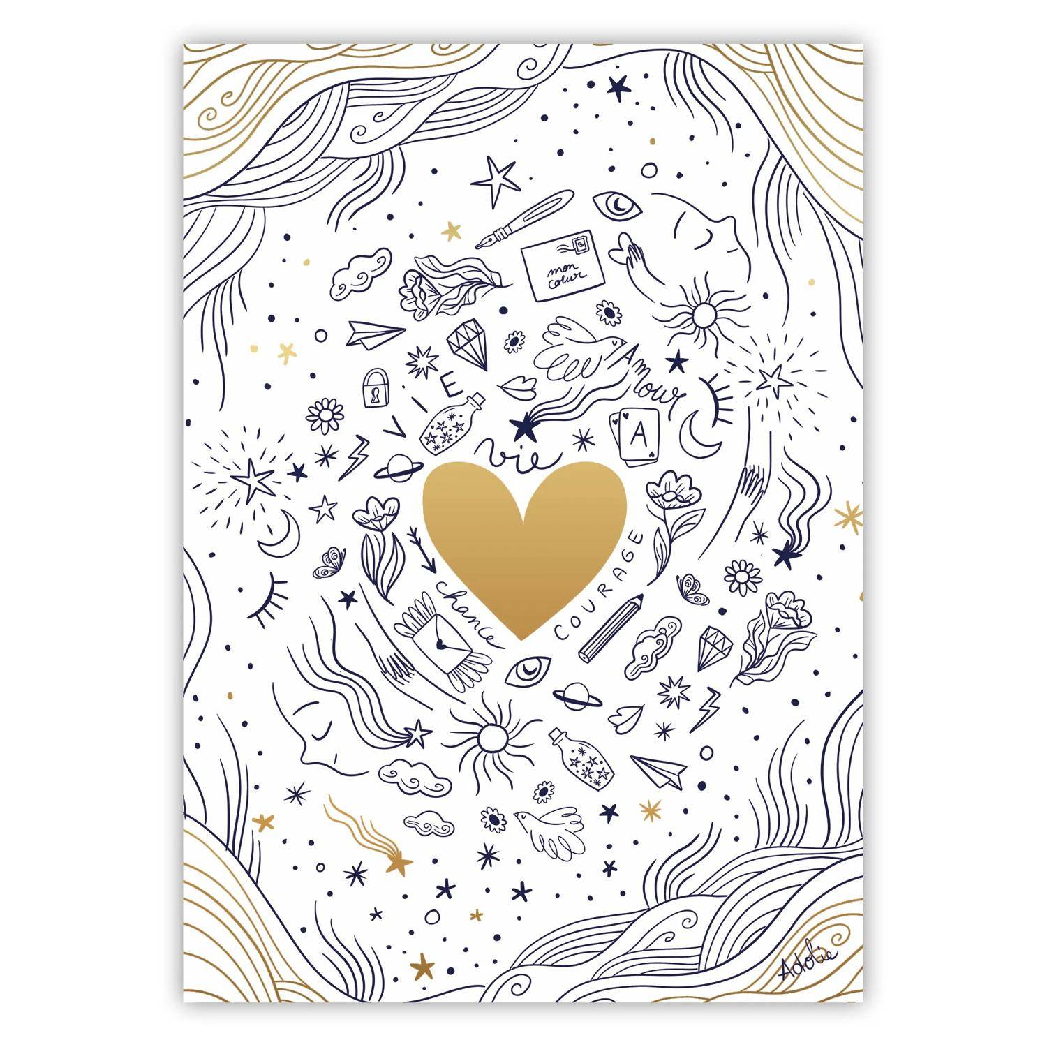 Clairefontaine 5x Korrespondenzset Adolie naturweiß 116299C