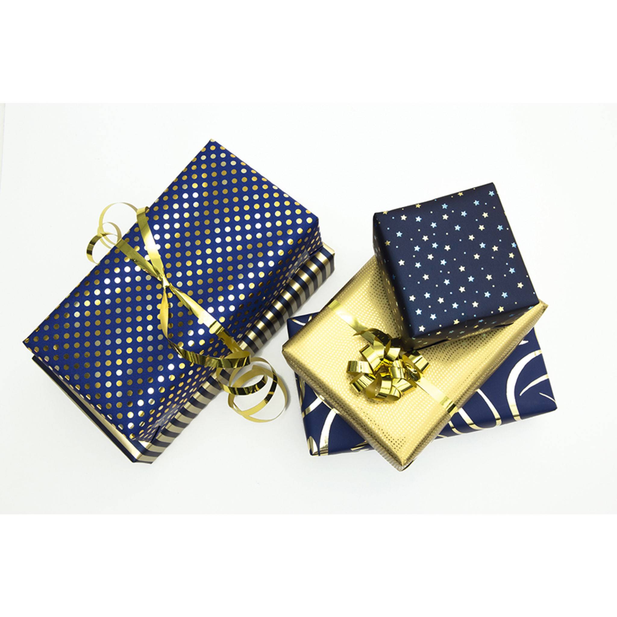 Clairefontaine 30x Geschenkpapierollen 2x0,70m Blaue Nacht Sortierung 212864C