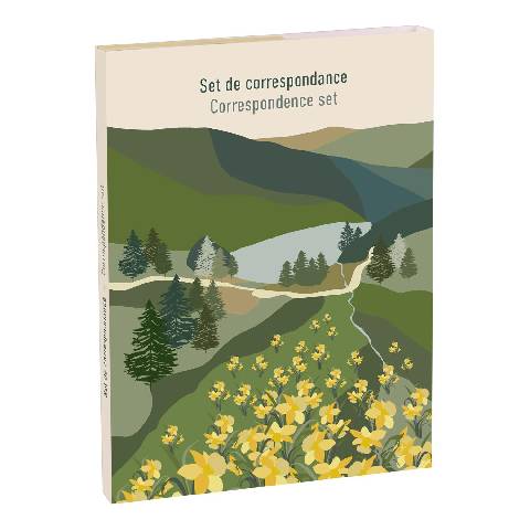 Clairefontaine 5x Korrespondenzset 2x16,5 cm Umschläge Pollen mehrfarbig 83495C