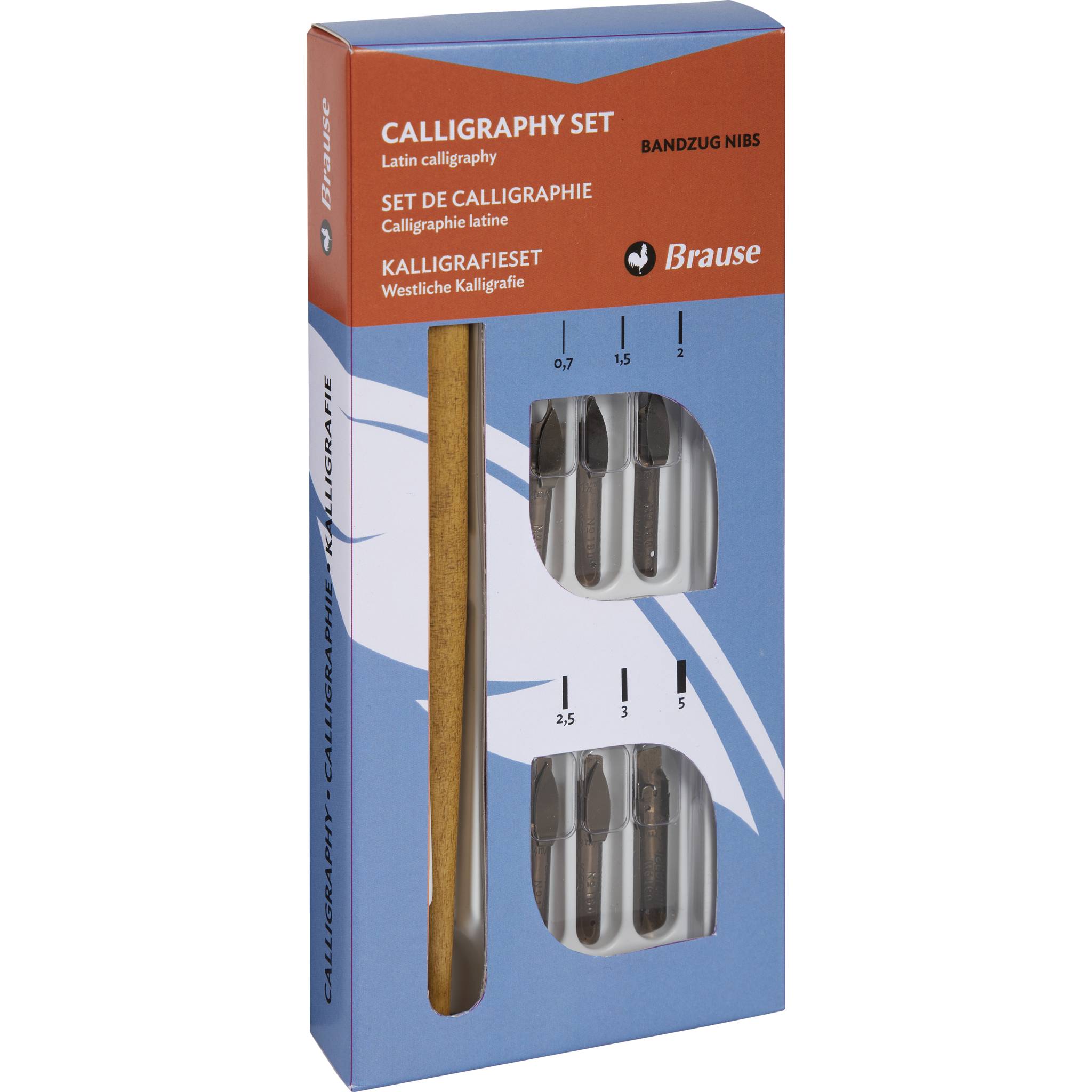 Brause 3x Kalligrafieset für die westliche Kalligrafie 141B