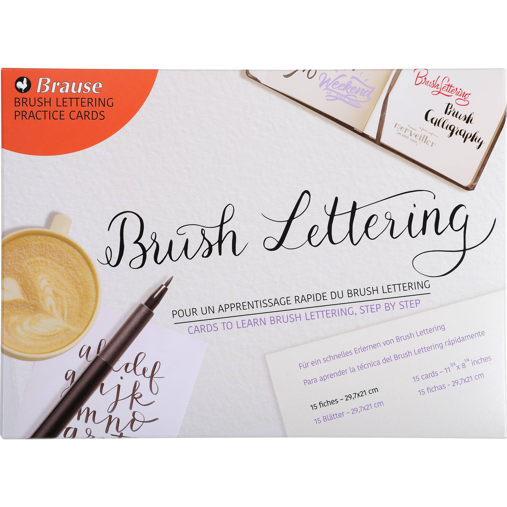 Brause 3x Lernbögen für Brush Lettering 197B
