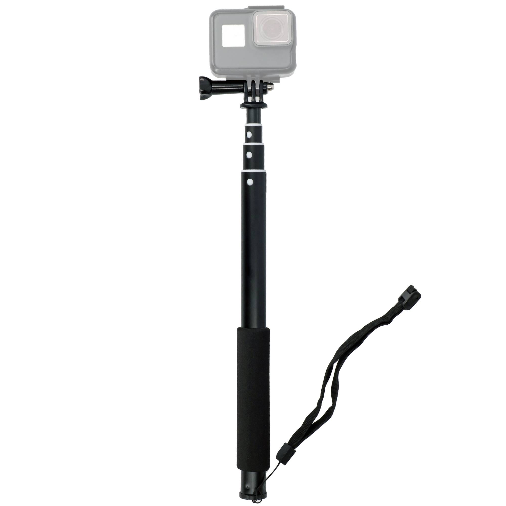 Selfie Stick ausziehbar 4 Sektionen 28-90cm für Actioncams wie GoPro