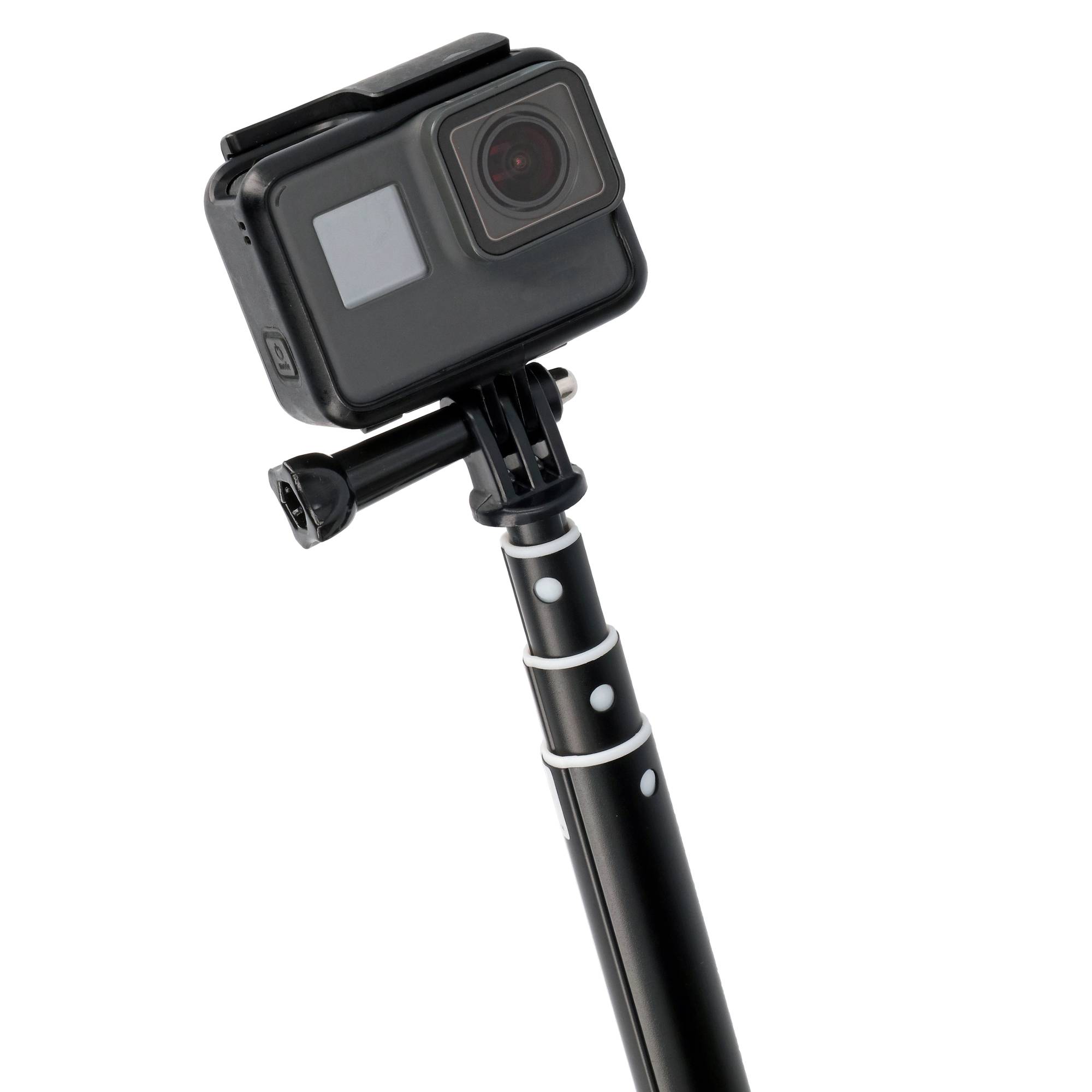 Selfie Stick ausziehbar 4 Sektionen 28-90cm für Actioncams wie GoPro